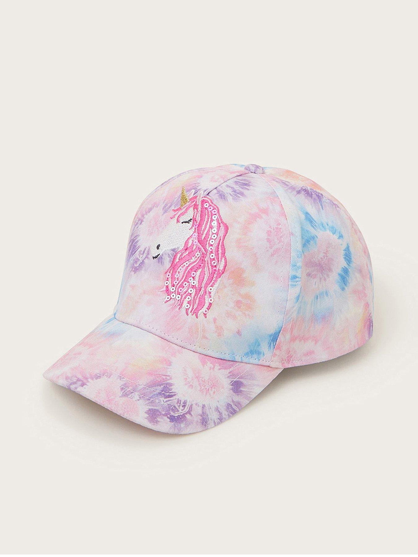  image of monsoon-girls-unicorn-tie-dye-cap-multi