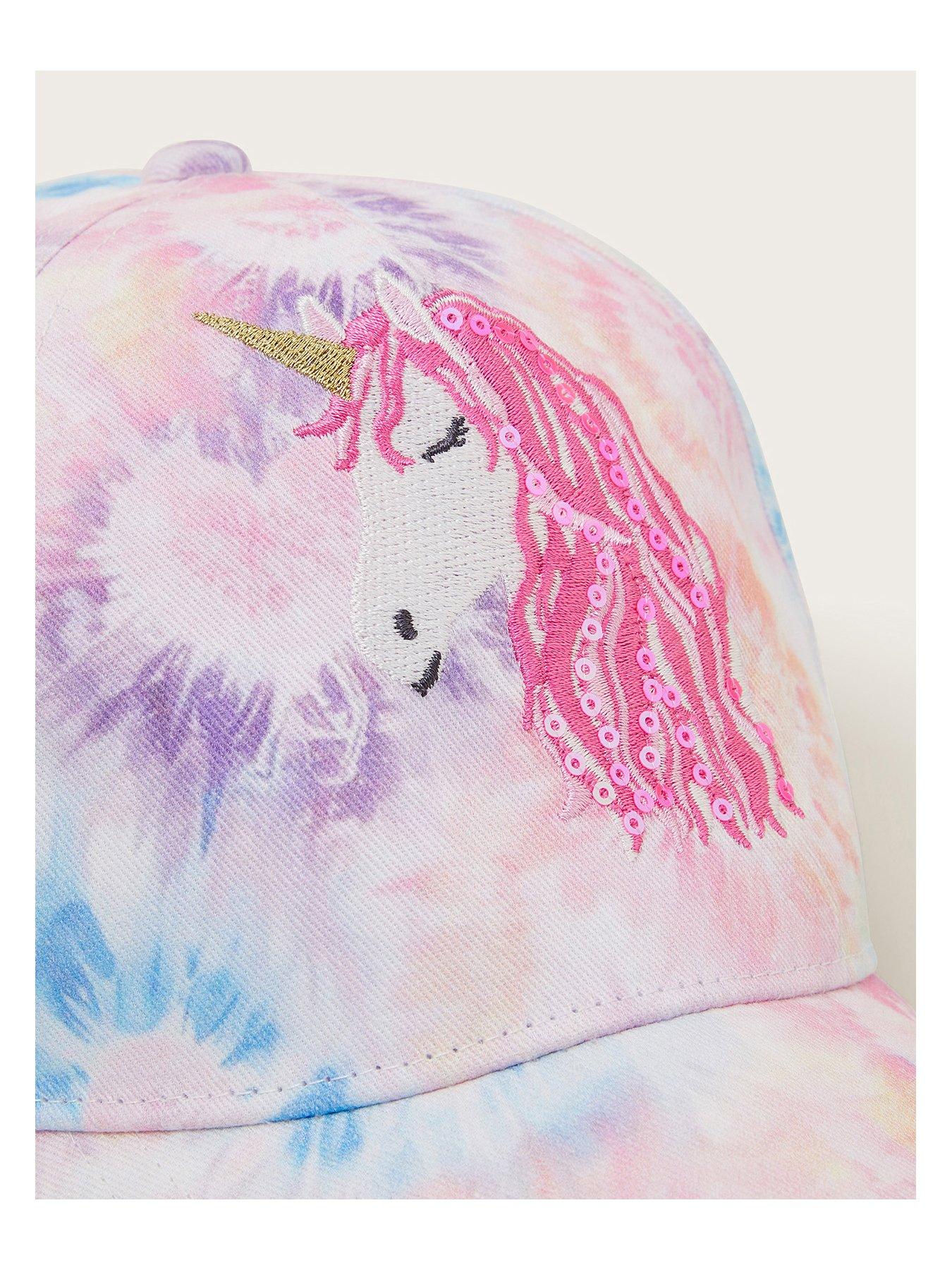 image of monsoon-girls-unicorn-tie-dye-cap-multi