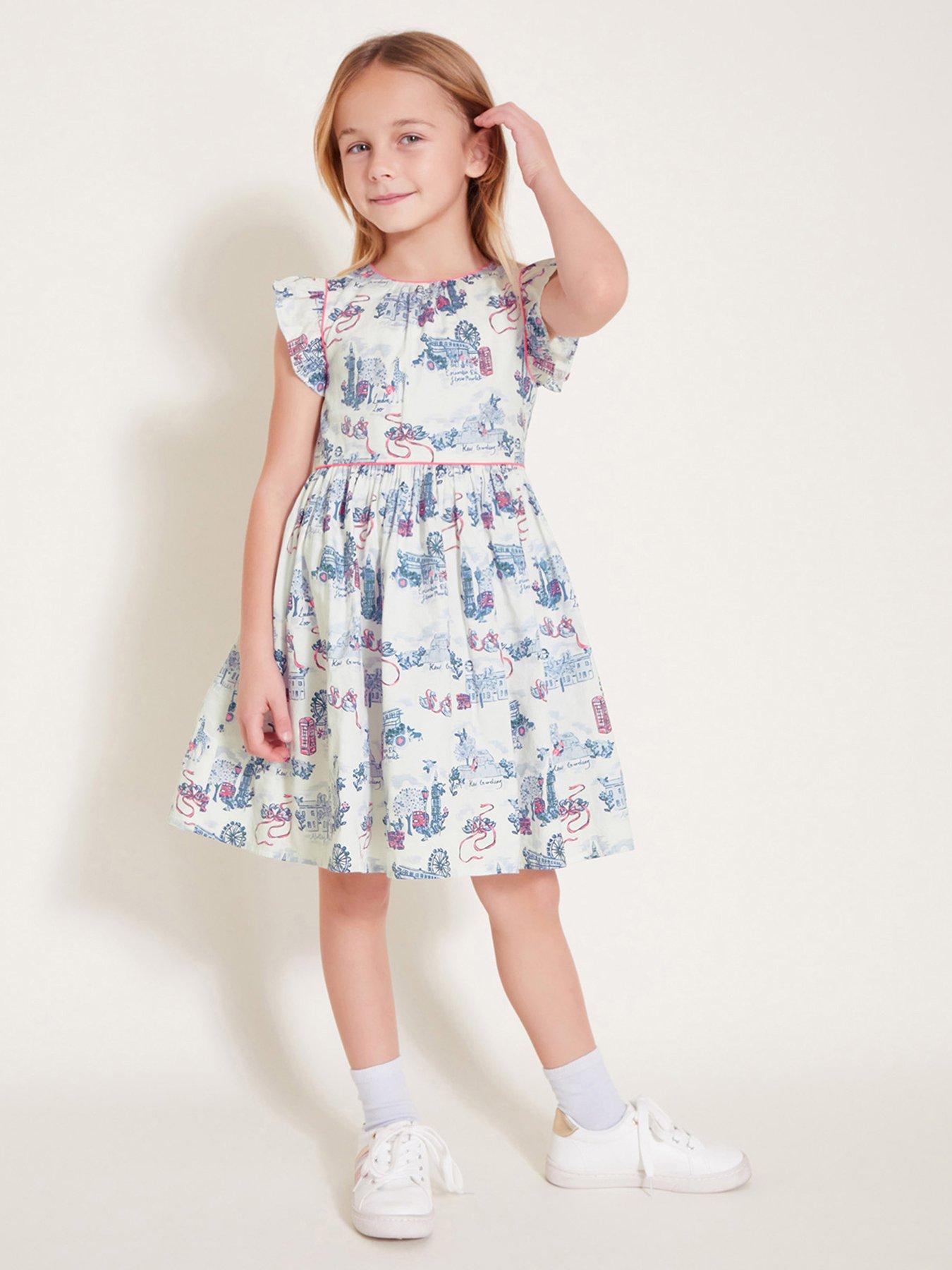  image of monsoon-girls-london-print-frilly-cotton-dress-white