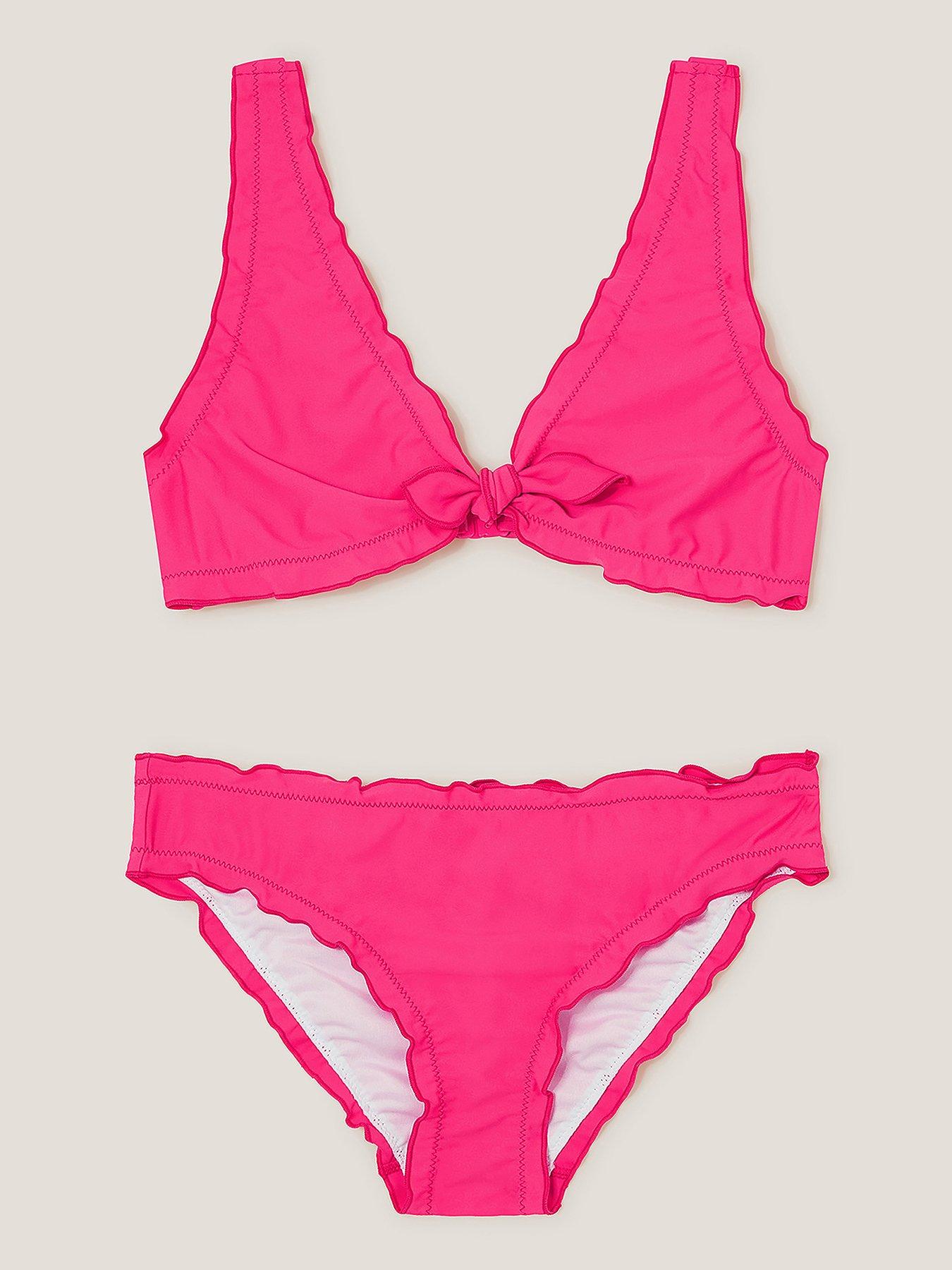  image of monsoon-girls-frill-bikini-set-nbsp--pink