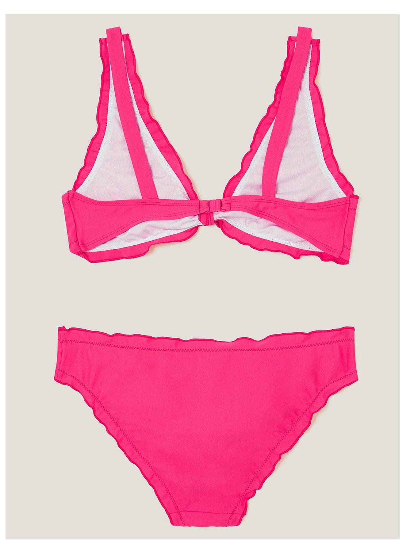  image of monsoon-girls-frill-bikini-set-nbsp--pink