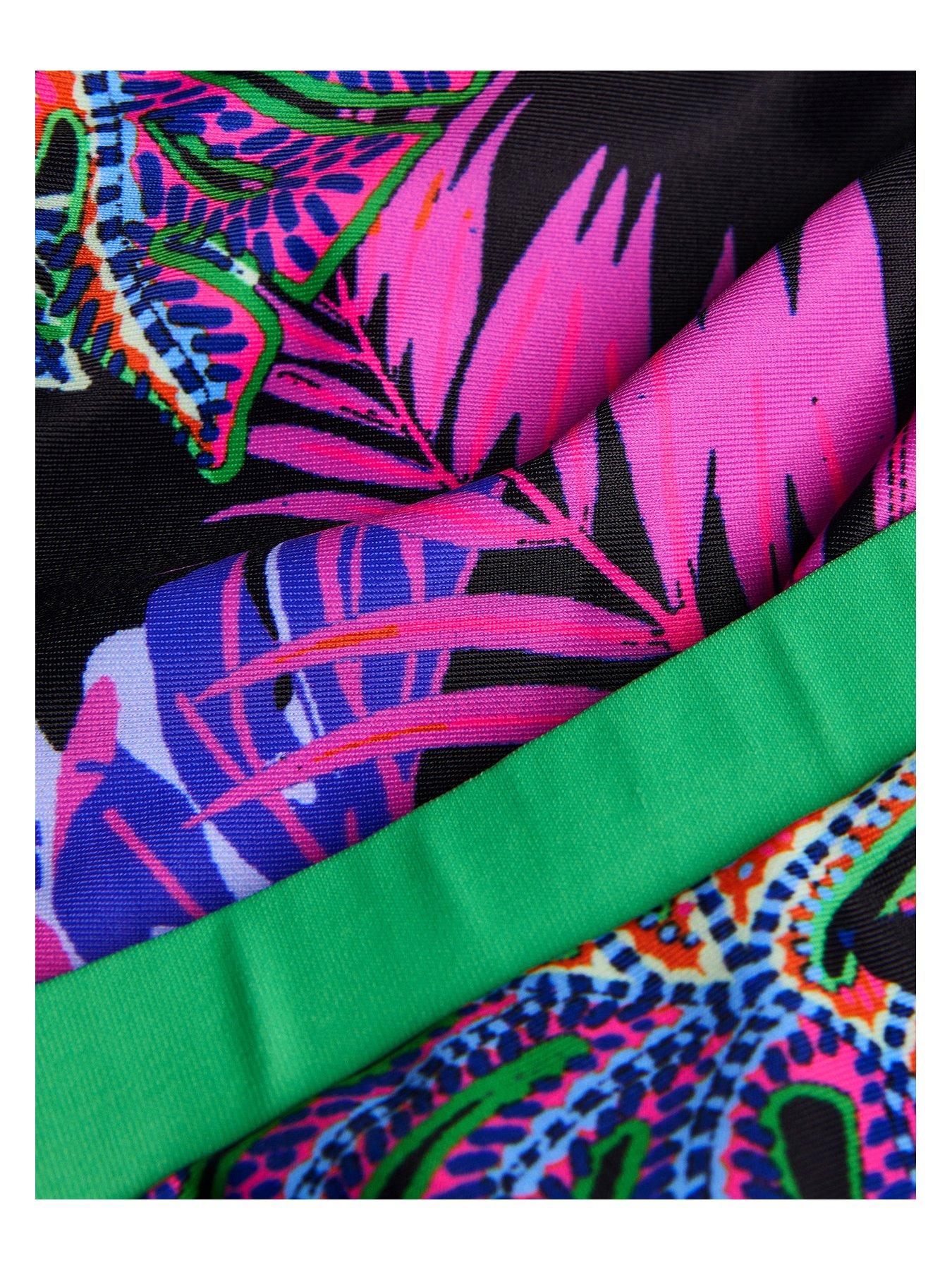  image of monsoon-girls-storm-tropical-bikini-set-black