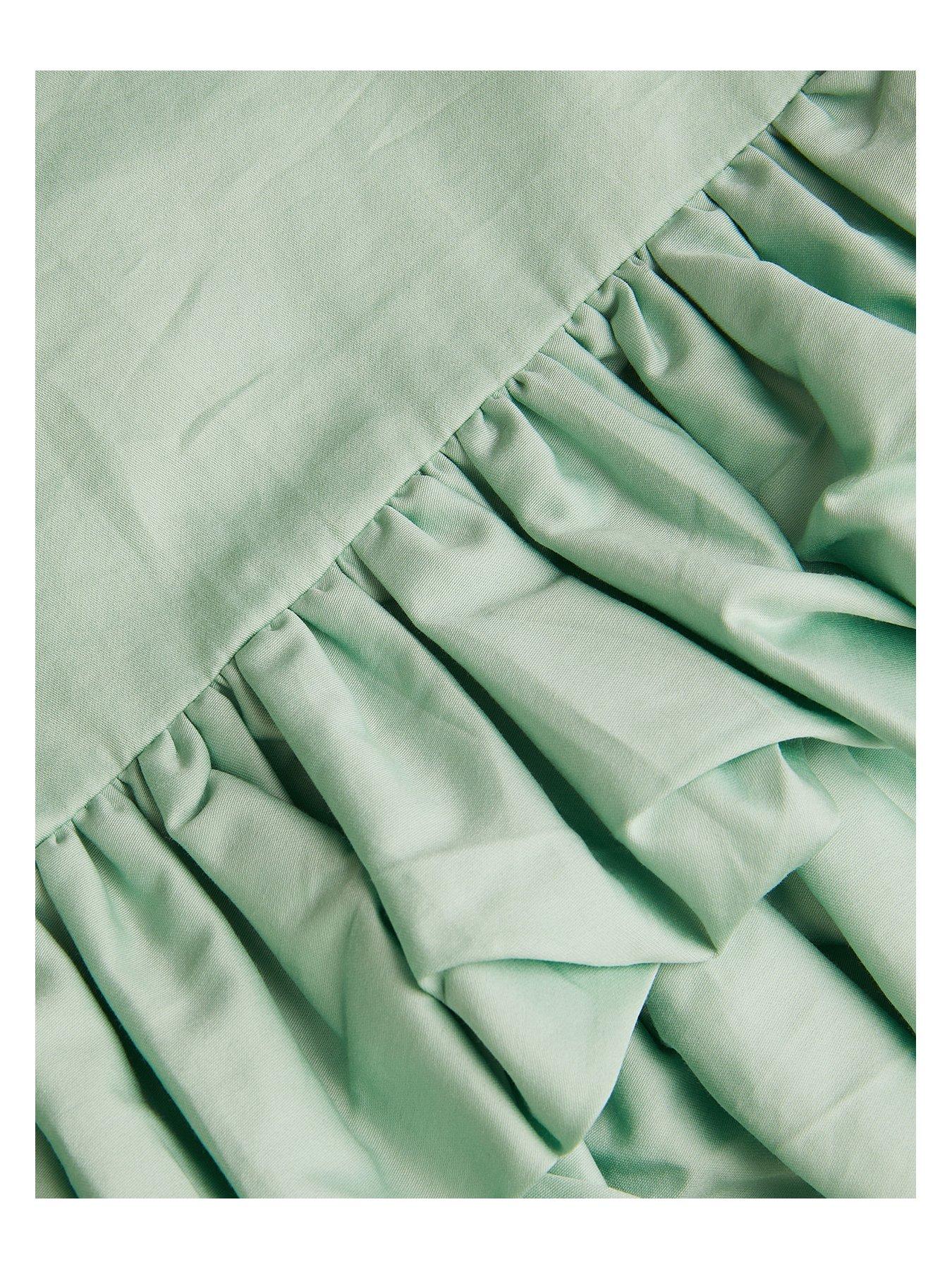  image of monsoon-girls-sleeveless-ruffle-hem-top-green