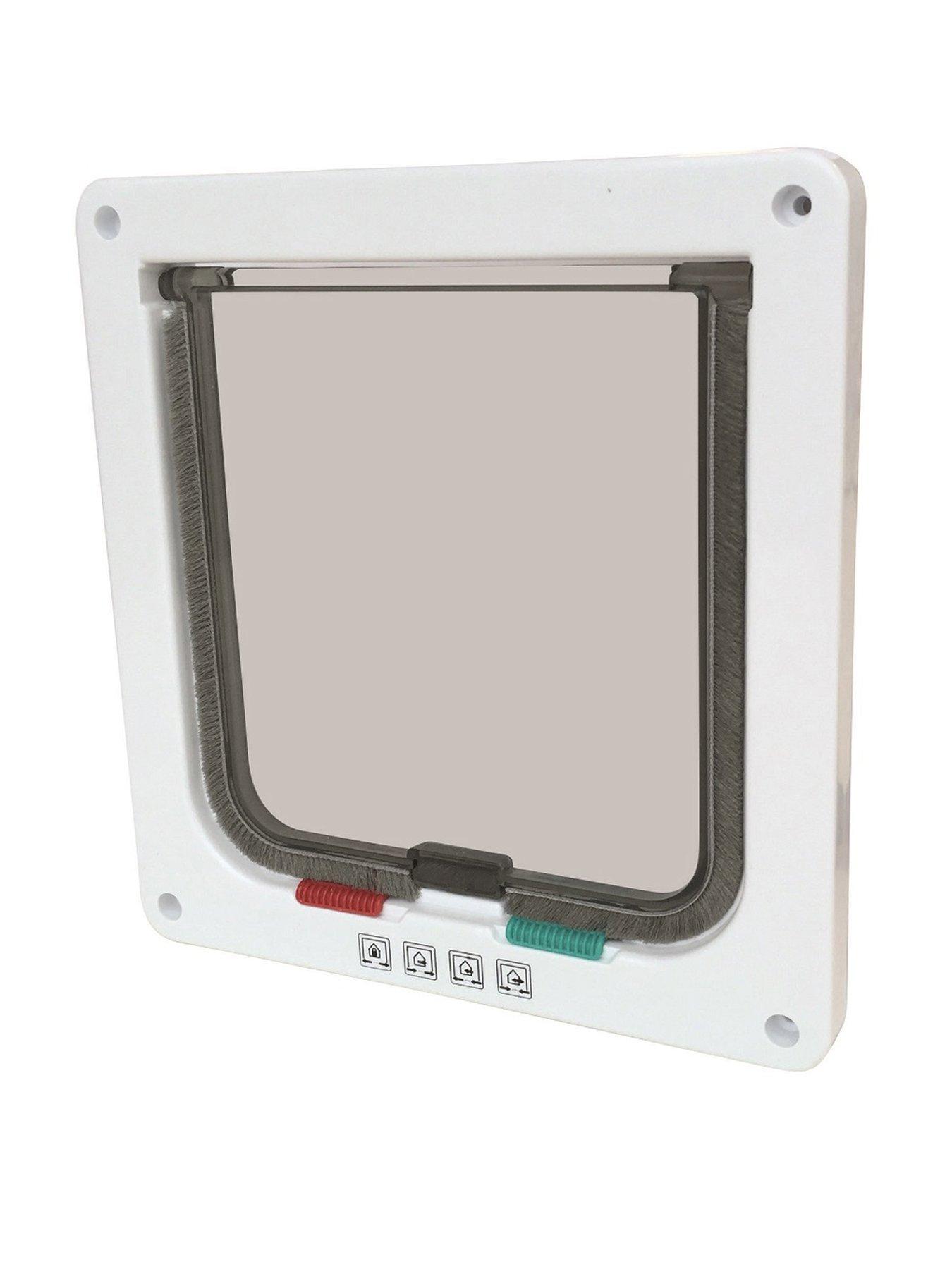 undefined Doras Cat Door - 4 Way Locking- White