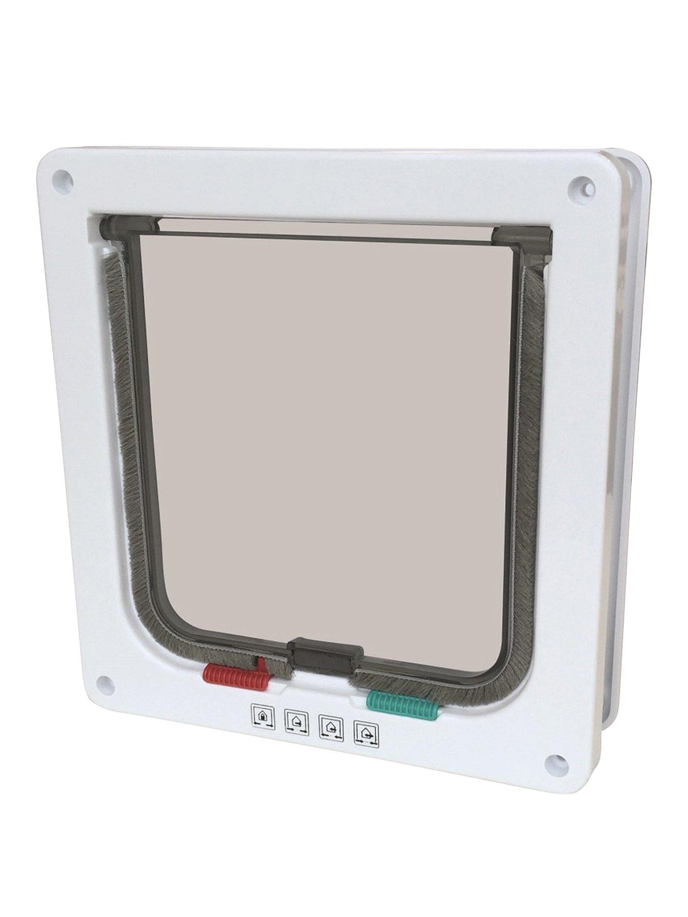 M-Pets Doras Cat Door With Tunnel - 4 Way Locking