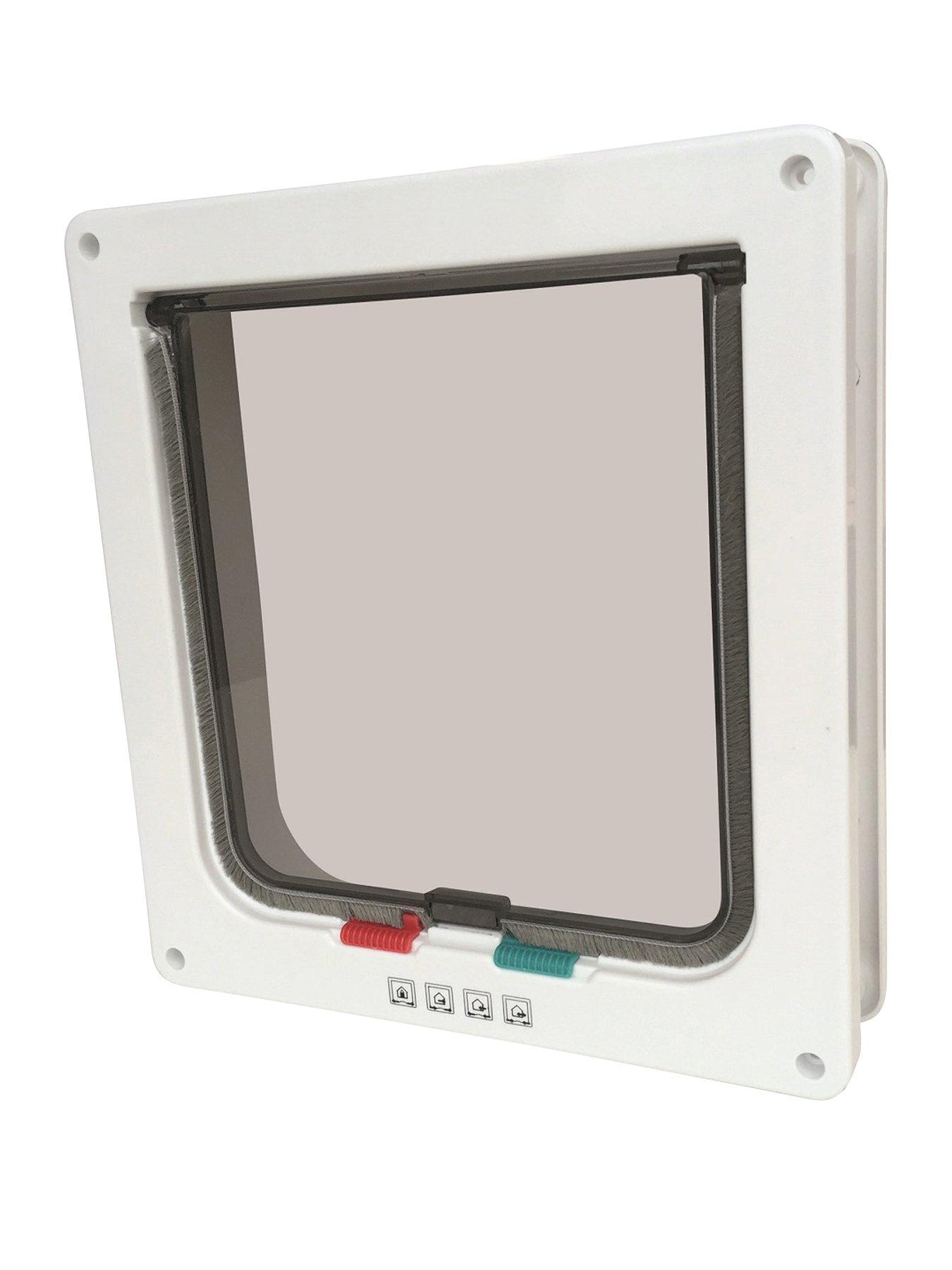 M-Pets Doras Cat Door With Tunnel - Big Cat - 4 Way Locking