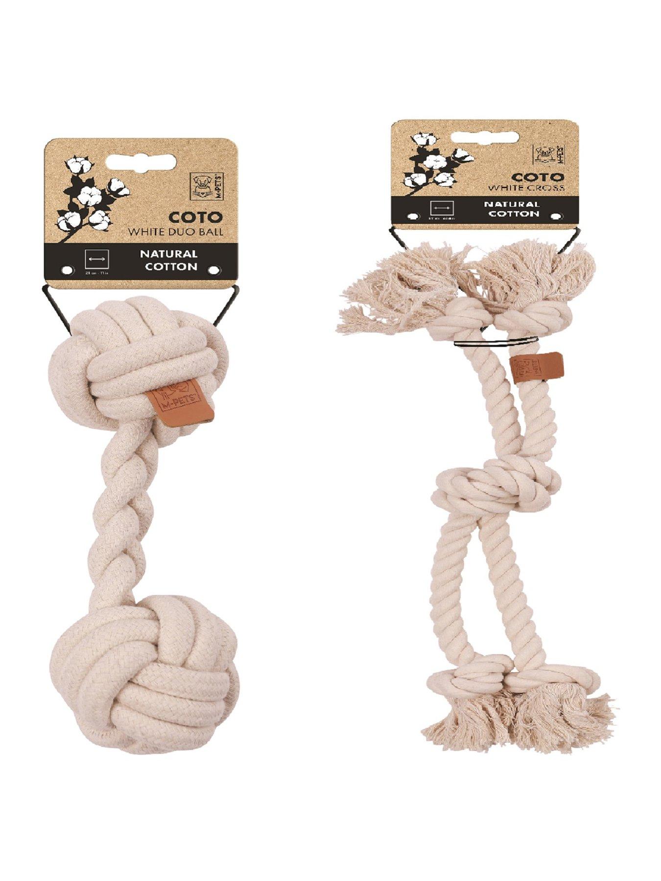 M-Pets Coto White Duo Ball 28cm/Coto White Cross 60cm