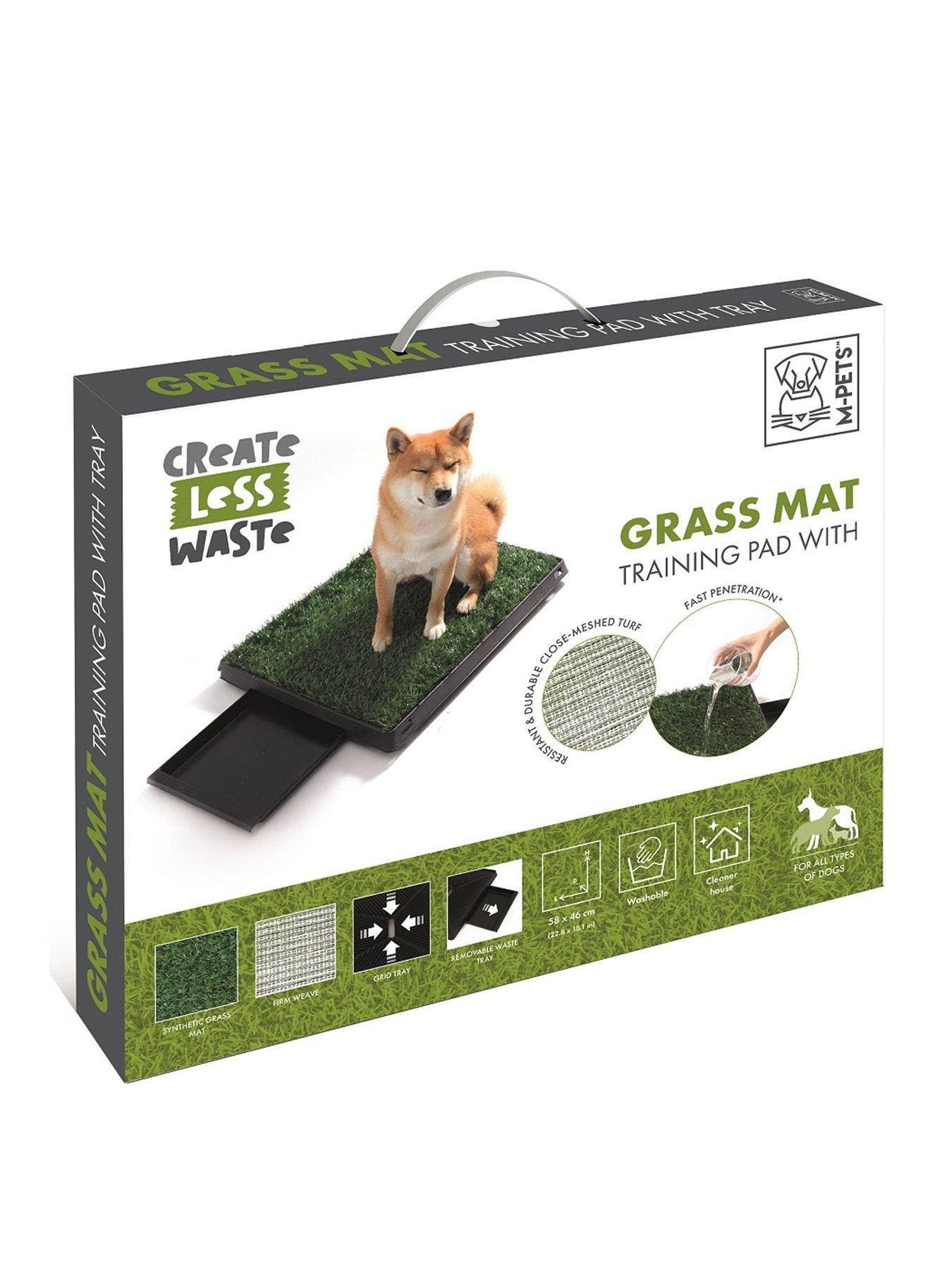 M-Pets Grass Mat Training Pad With Tray With Extra Refill