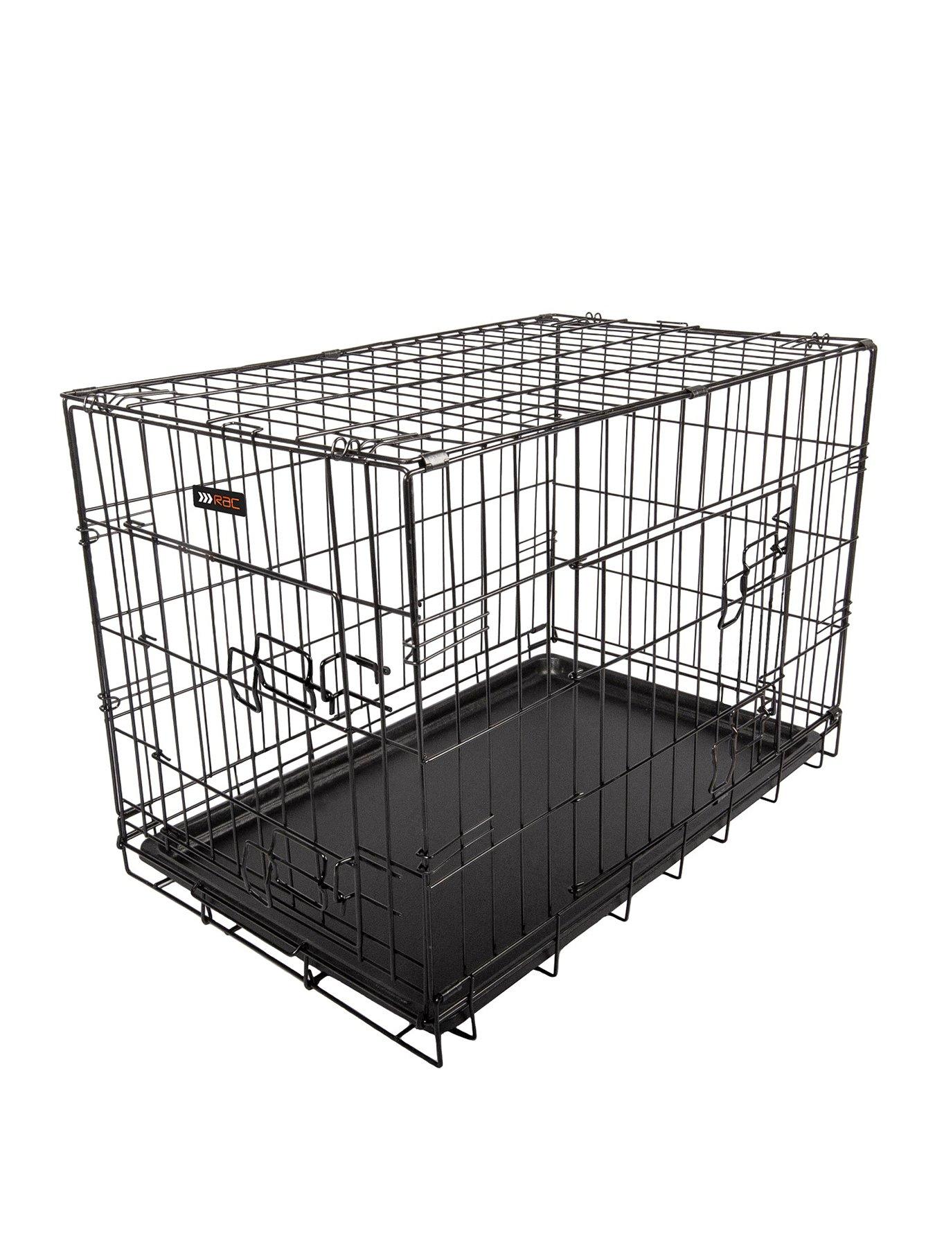  image of rac-metal-fold-flat-crate-with-plastic-tray-medium