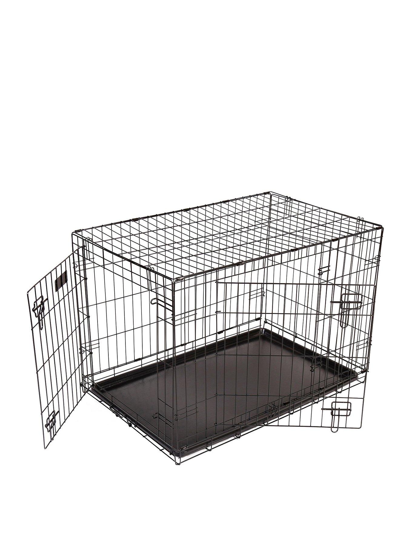  image of rac-metal-fold-flat-crate-with-plastic-tray-medium