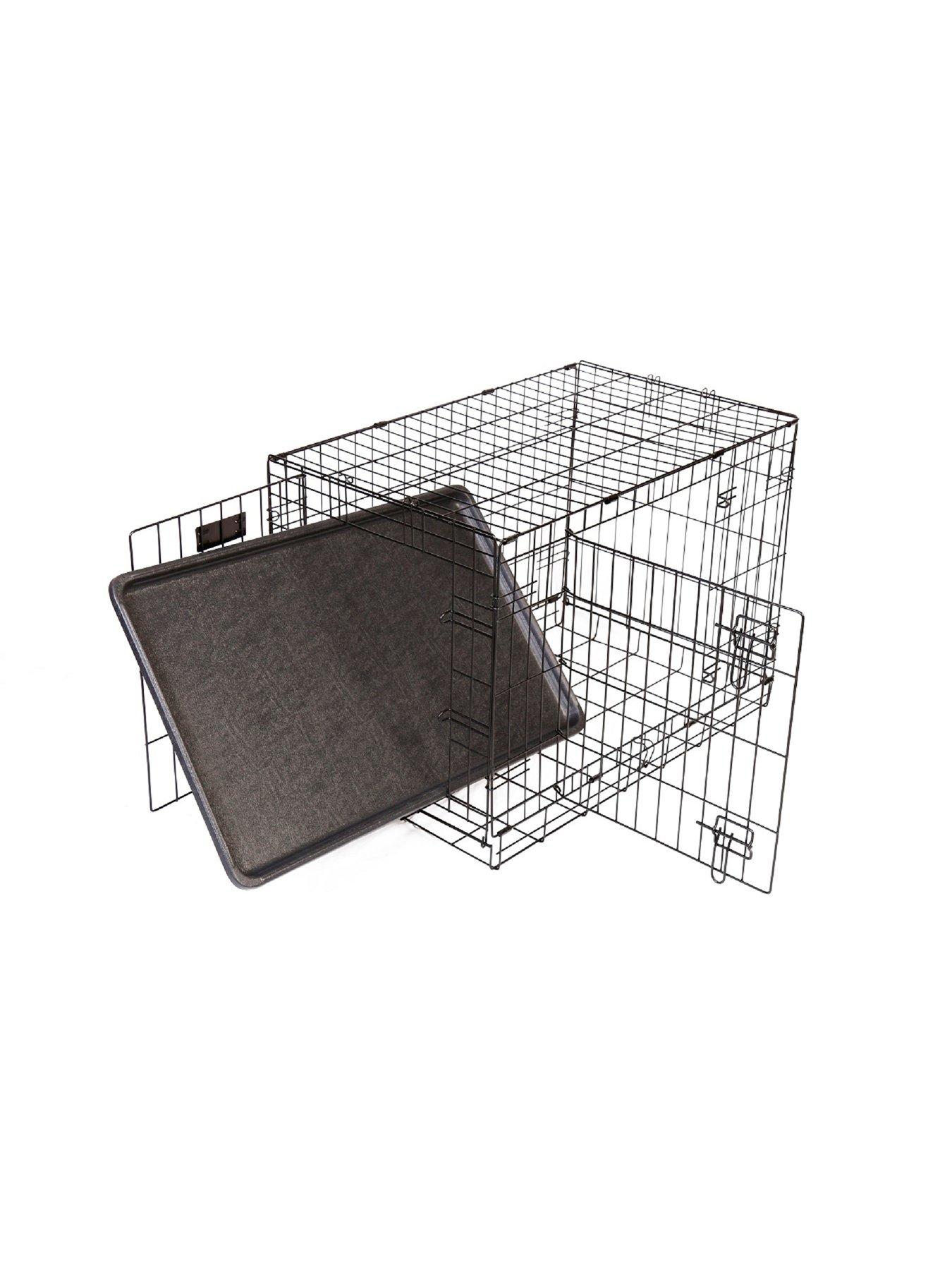  image of rac-metal-fold-flat-crate-with-plastic-tray-medium