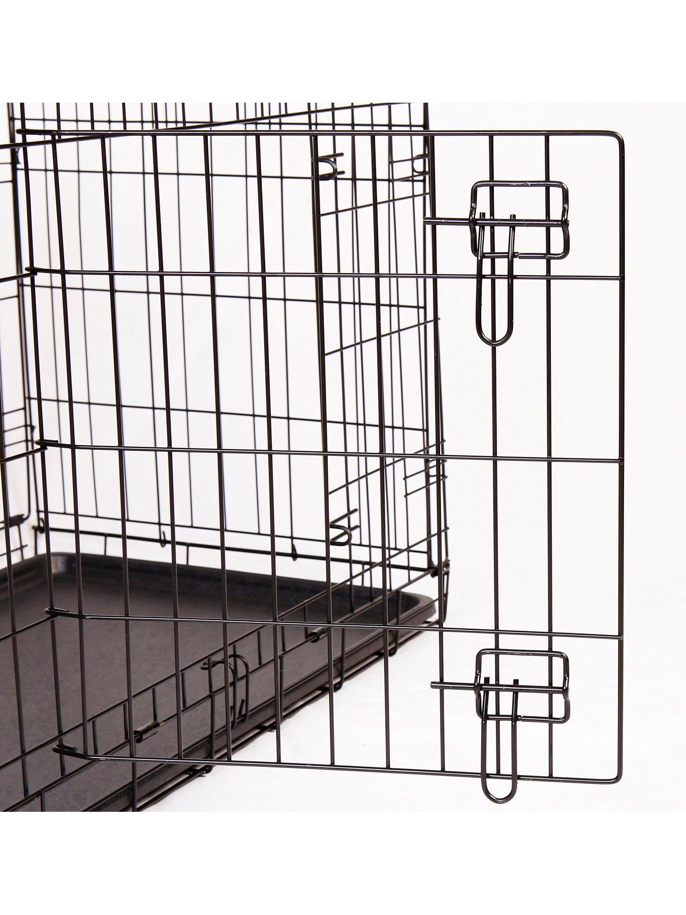  image of rac-metal-fold-flat-crate-with-plastic-tray-medium