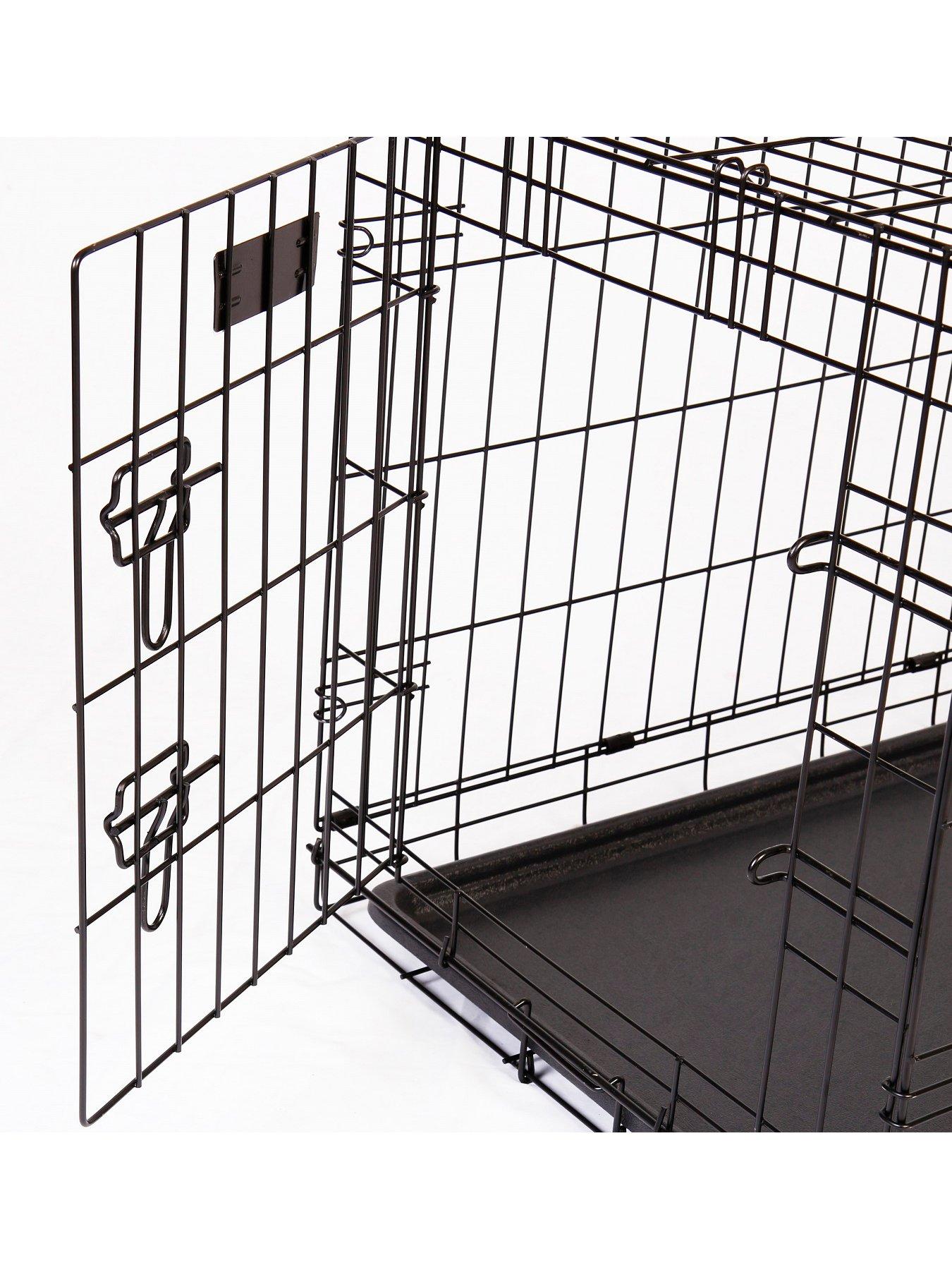  image of rac-metal-fold-flat-crate-with-plastic-tray-medium
