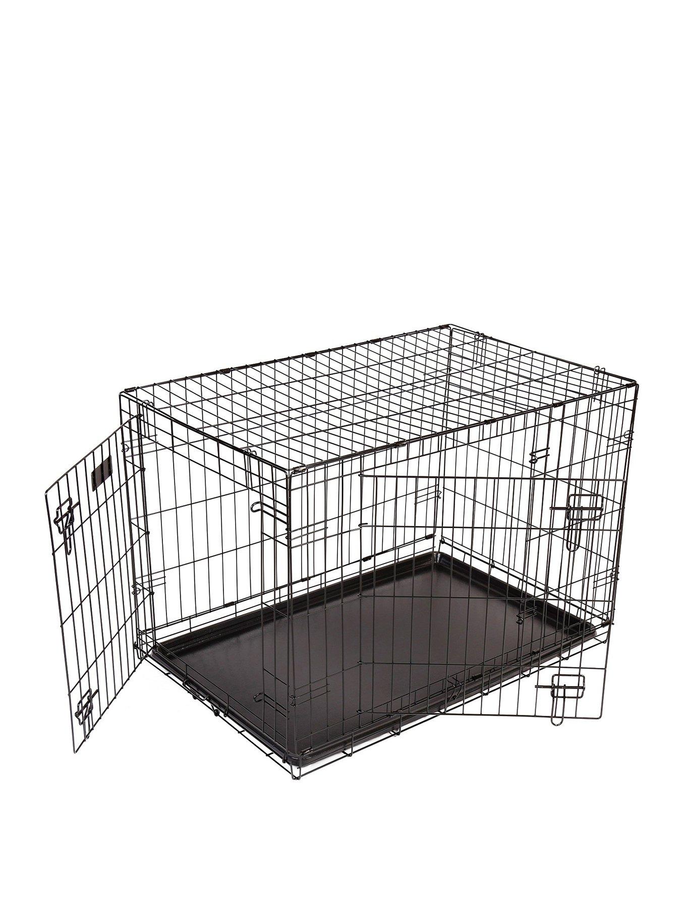  image of rac-metal-fold-flat-crate-with-plastic-tray-large
