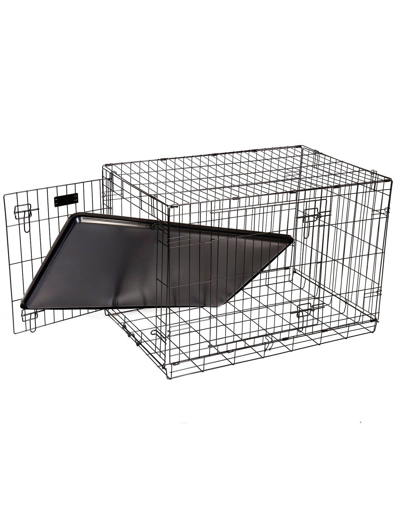  image of rac-metal-fold-flat-crate-with-plastic-tray-large