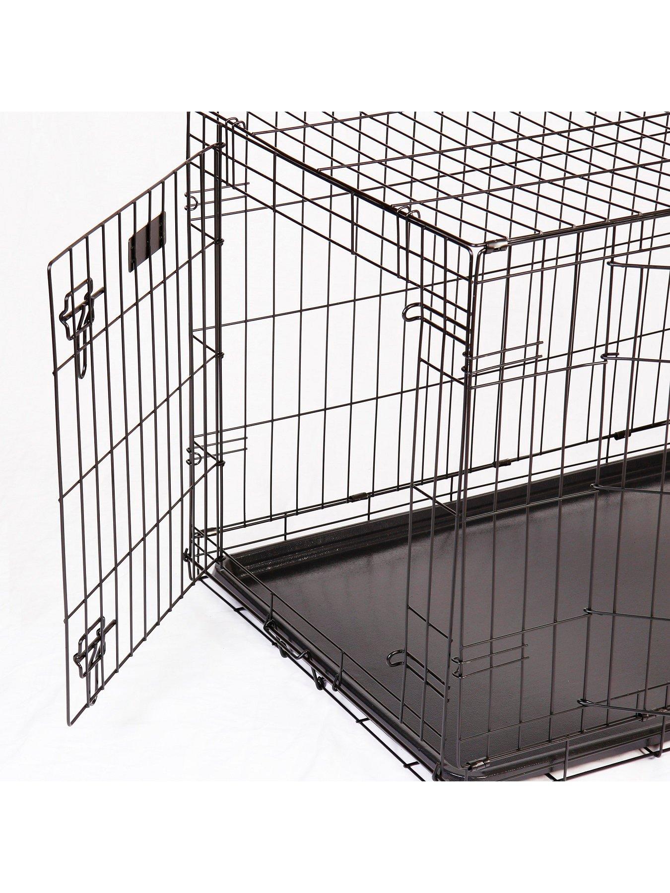  image of rac-metal-fold-flat-crate-with-plastic-tray-large