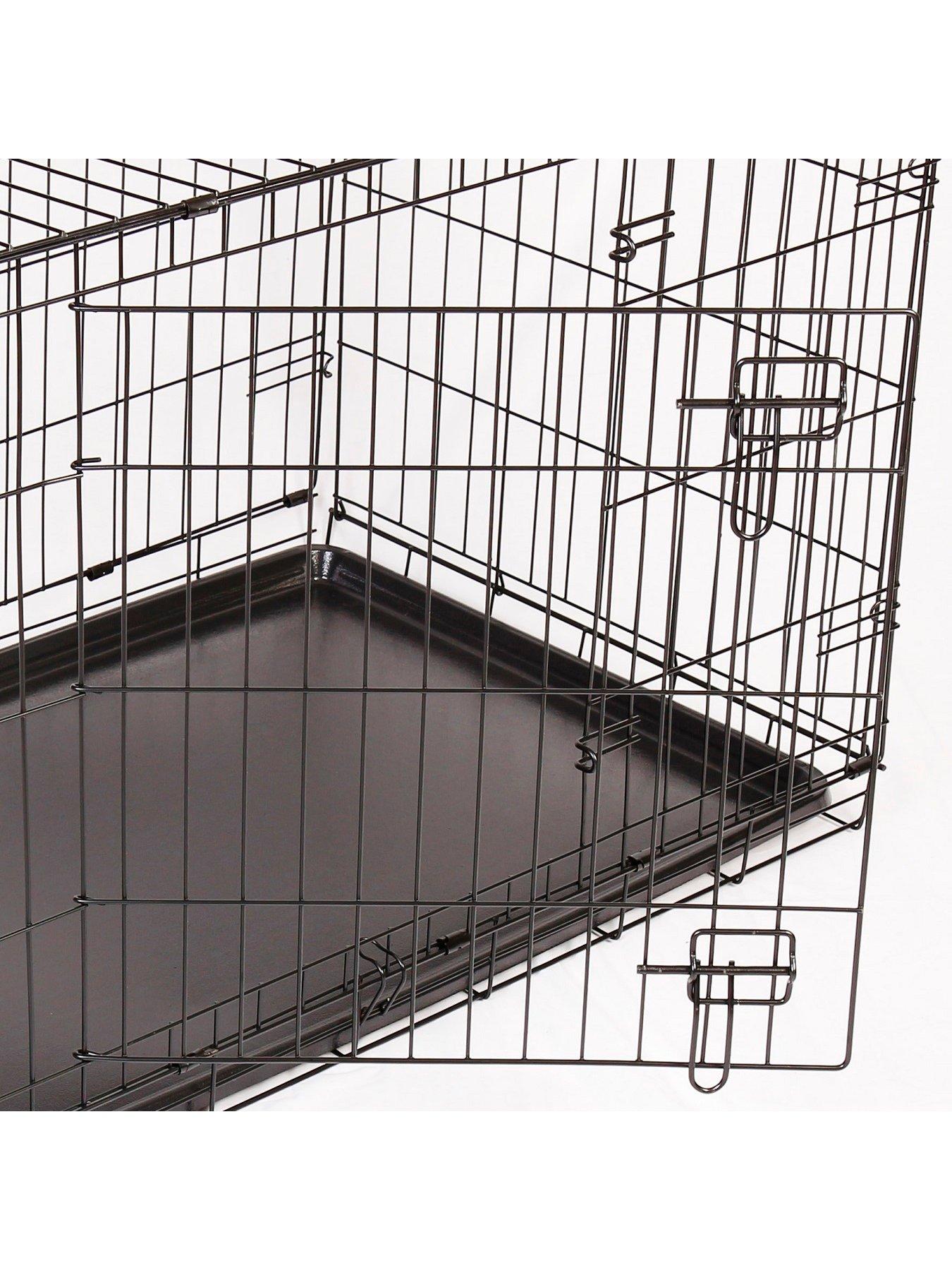  image of rac-metal-fold-flat-crate-with-plastic-tray-large