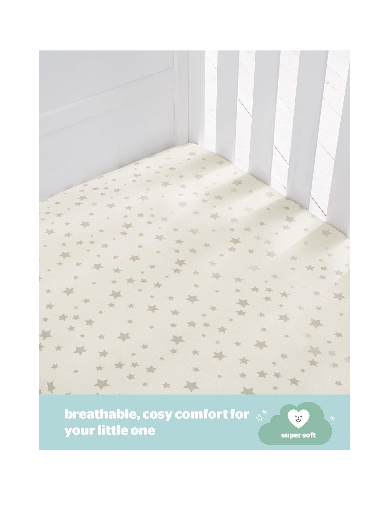  image of silentnight-safe-nights-cot-bed-fitted-sheets-6-pack-bundle