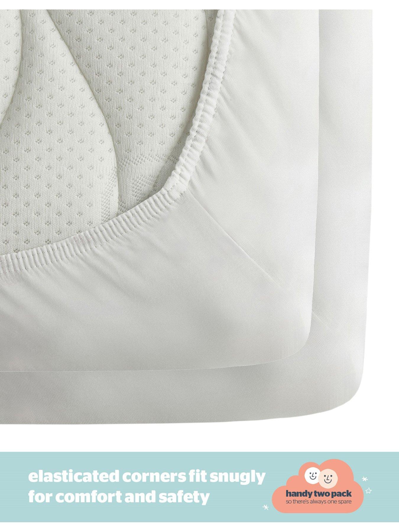  image of silentnight-safe-nights-cot-bed-fitted-sheets-6-pack-bundle