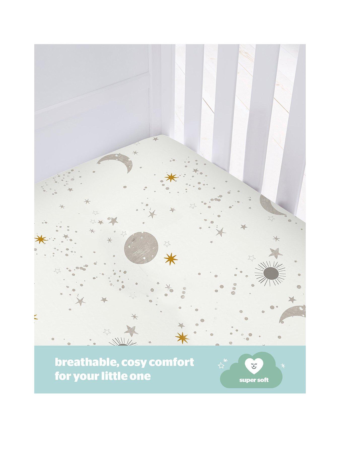  image of silentnight-safe-nights-cot-bed-fitted-sheets-6-pack-bundle