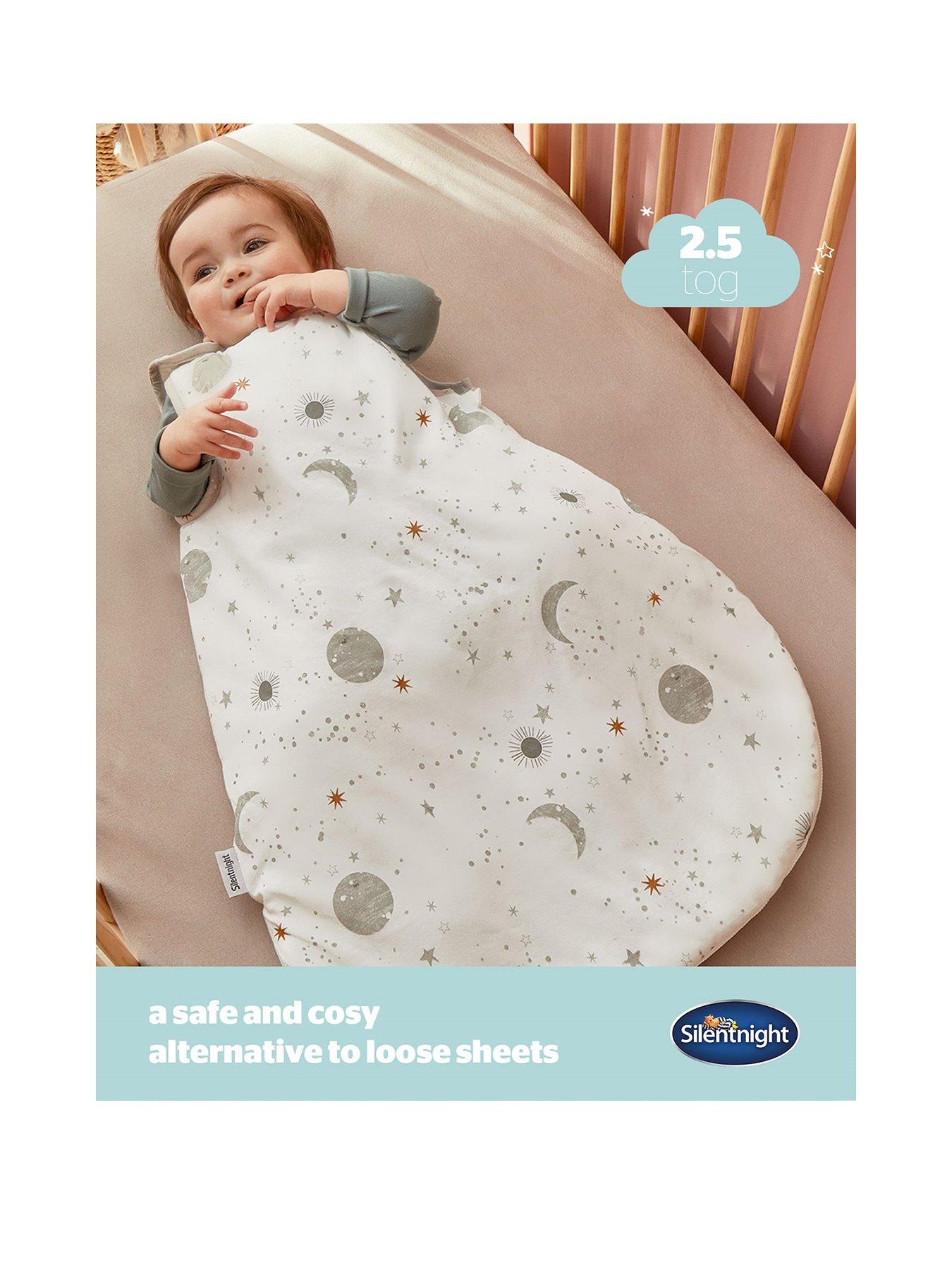  image of silentnight-safe-nights-celestial-sleeping-bag-0-6-mths-2-pack