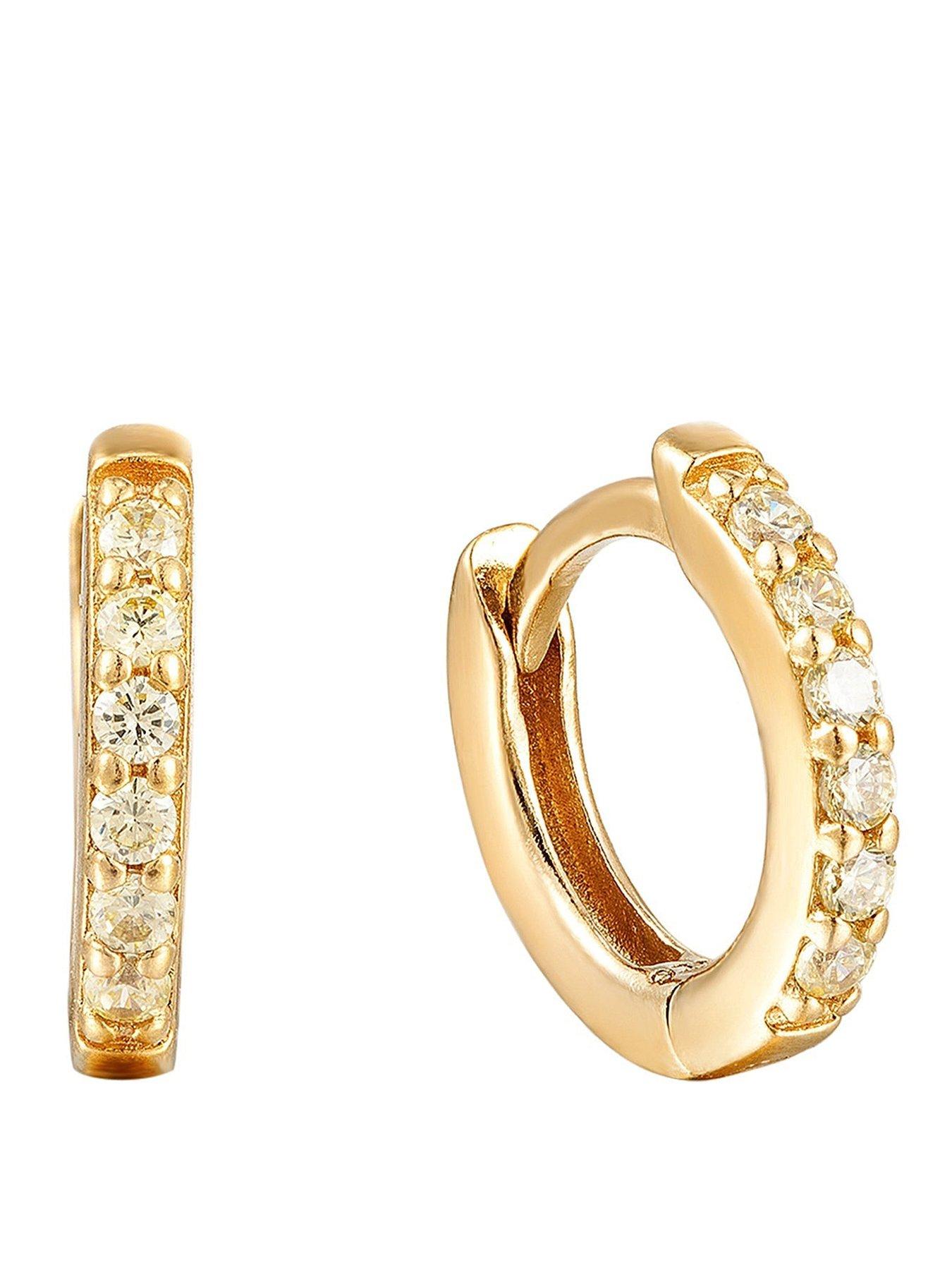 seol-gold-birthstone-cz-tiny-hoop-earrings