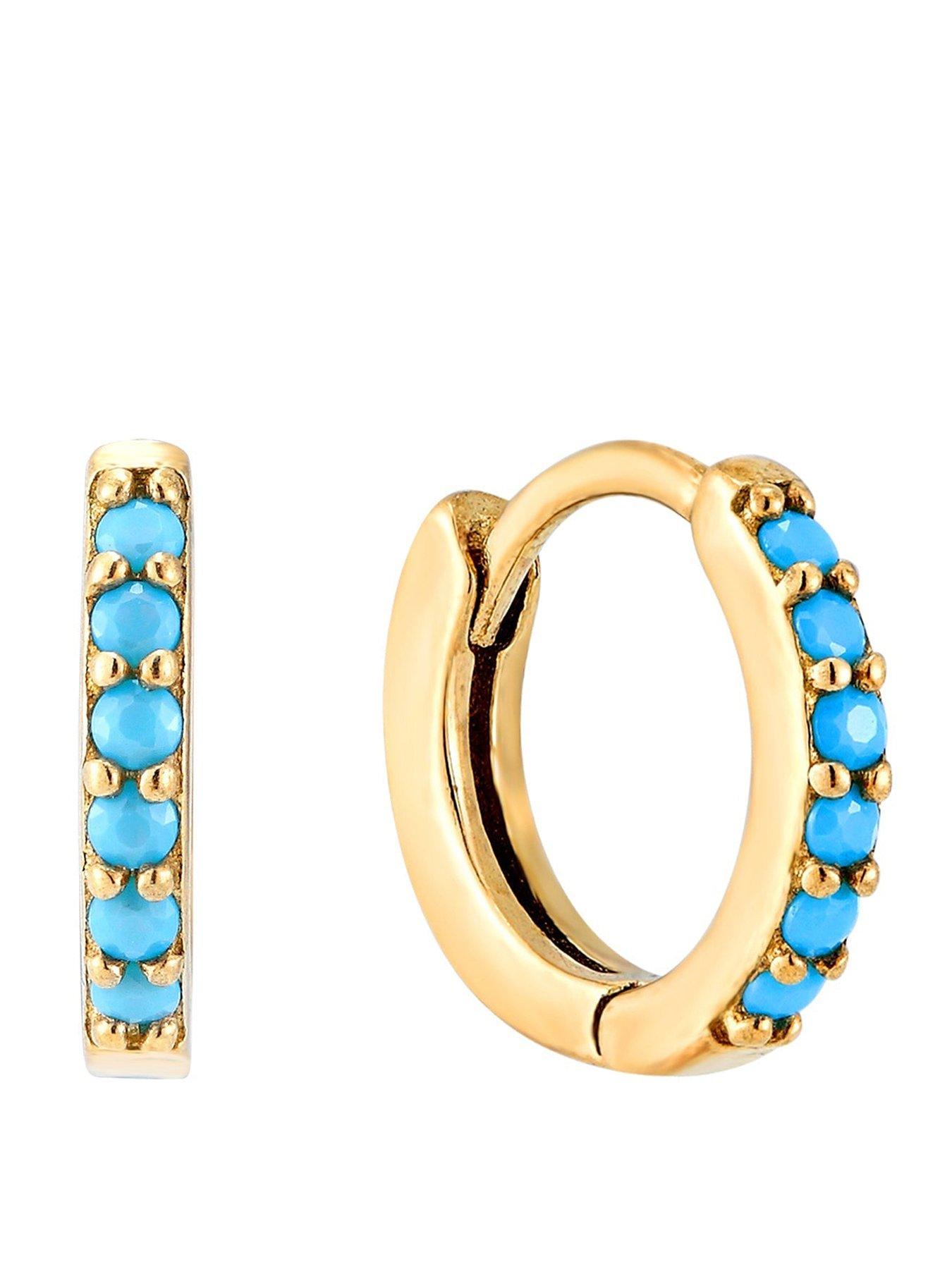 seol-gold-birthstone-cz-tiny-hoop-earrings