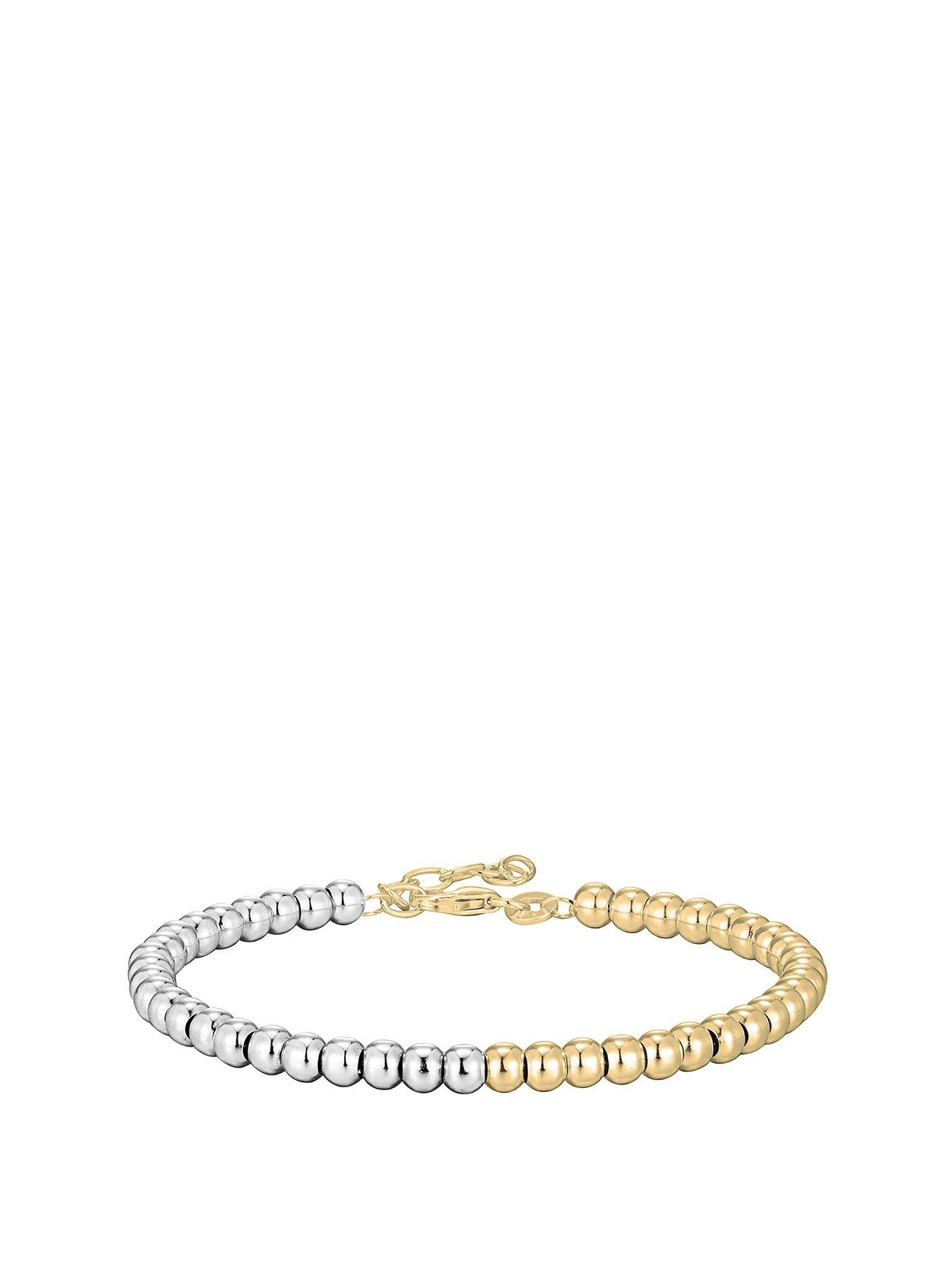undefined Mixed Metal Beaded Bracelet