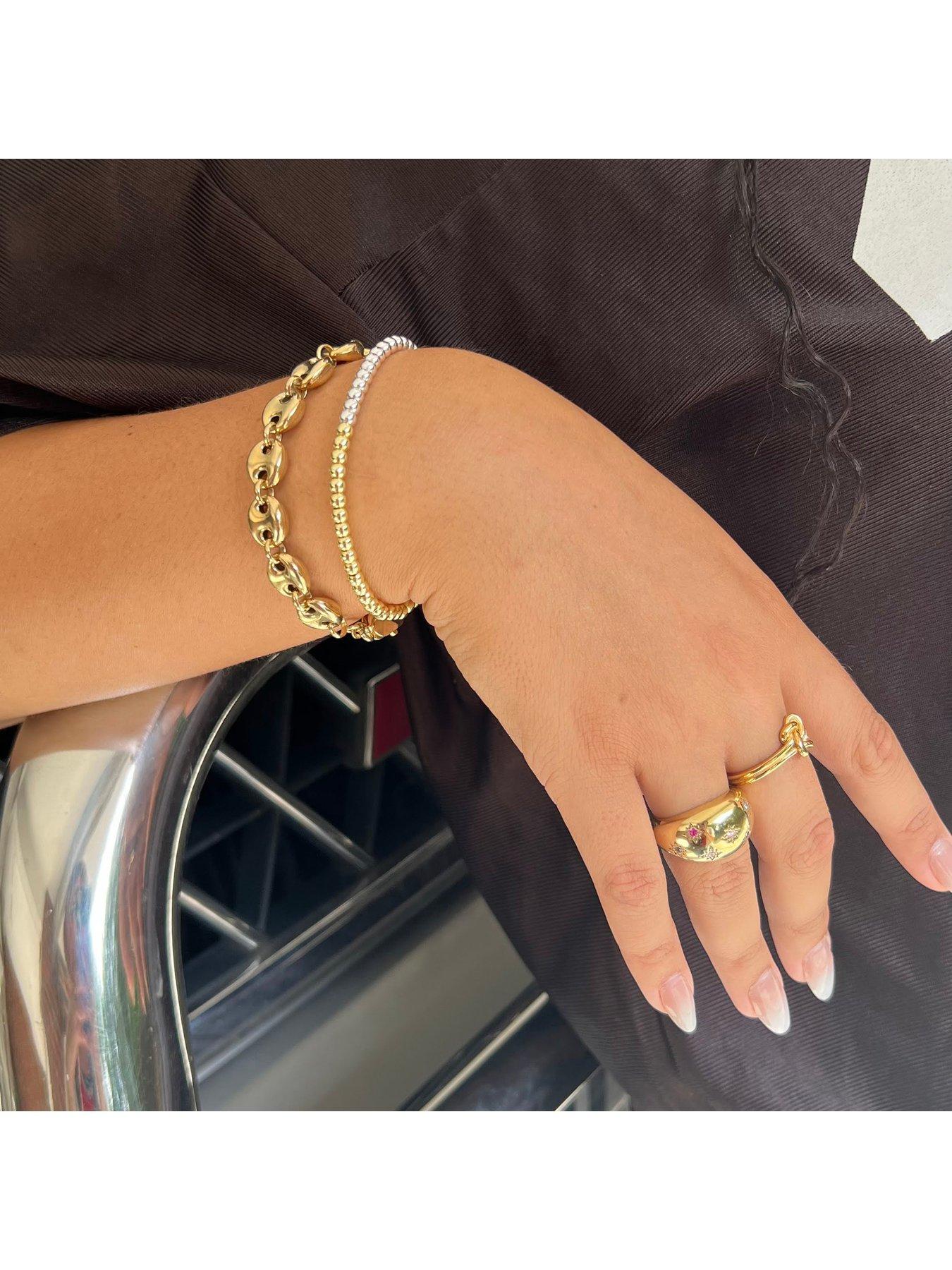 Image 2 of 5 of Seol + Gold Mixed Metal Beaded Bracelet