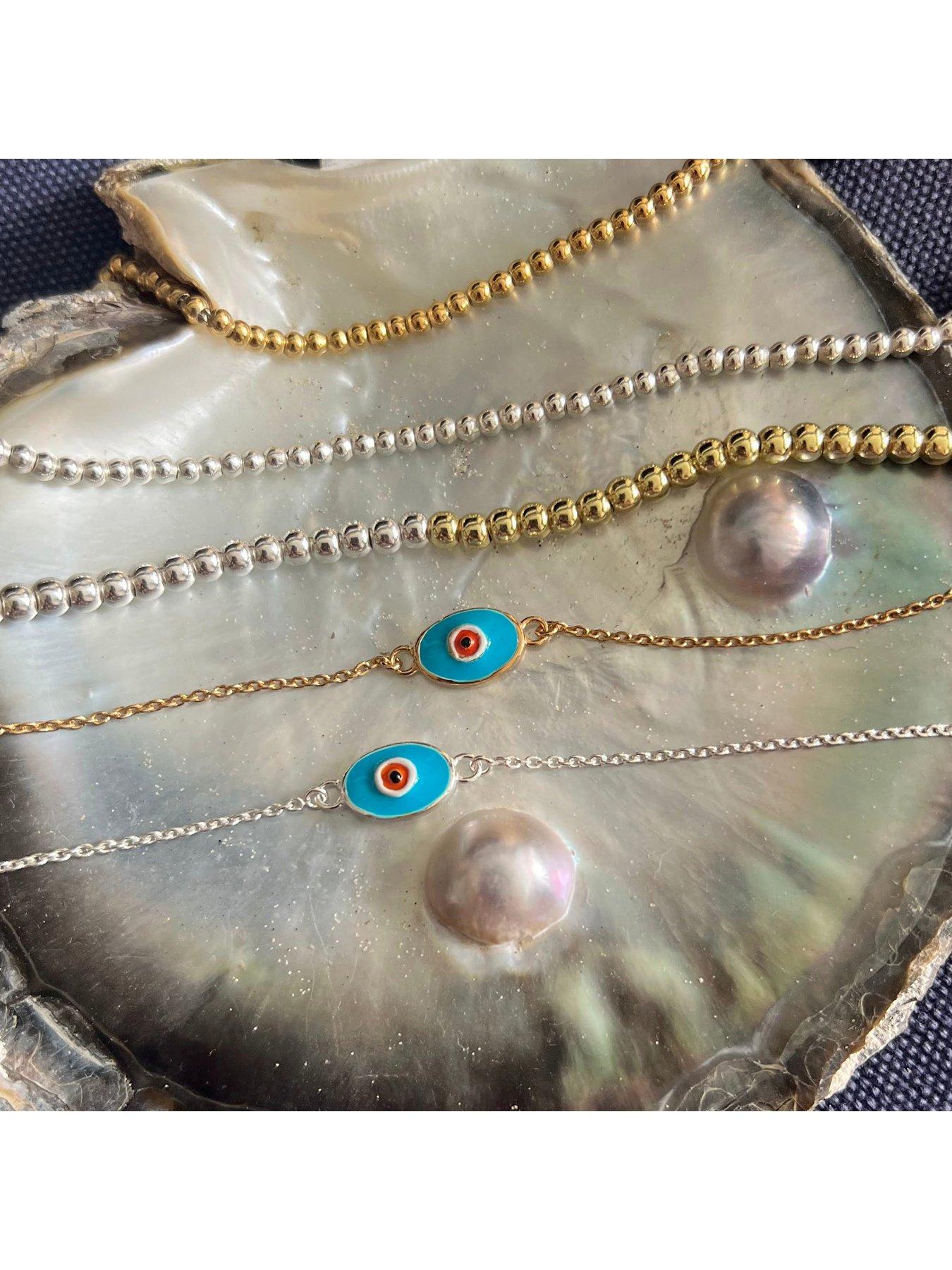 Image 3 of 5 of Seol + Gold Mixed Metal Beaded Bracelet