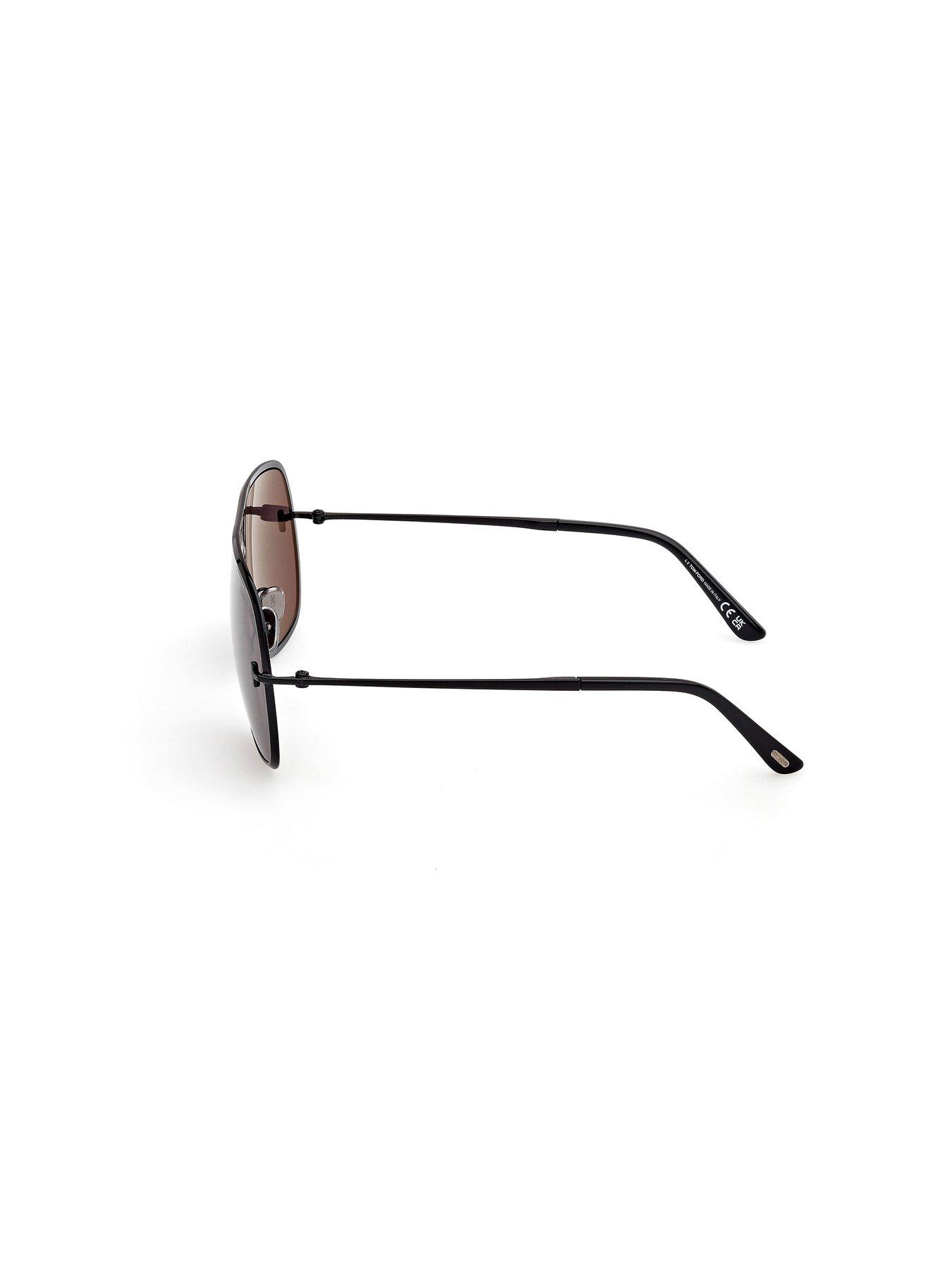 Image 2 of 4 of Tom Ford Stavros Navigator Sunglasses-Black