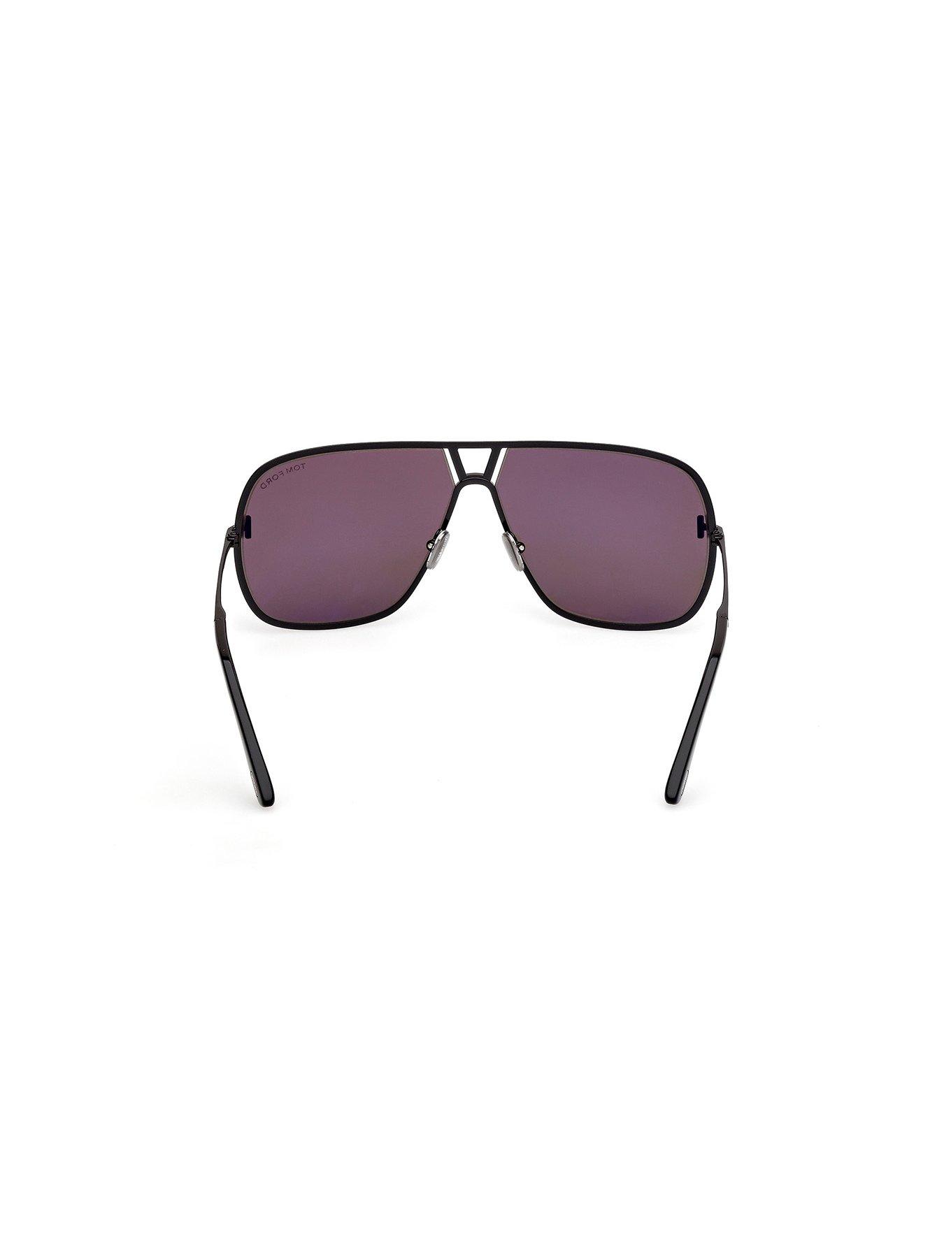 Image 4 of 4 of Tom Ford Stavros Navigator Sunglasses-Black