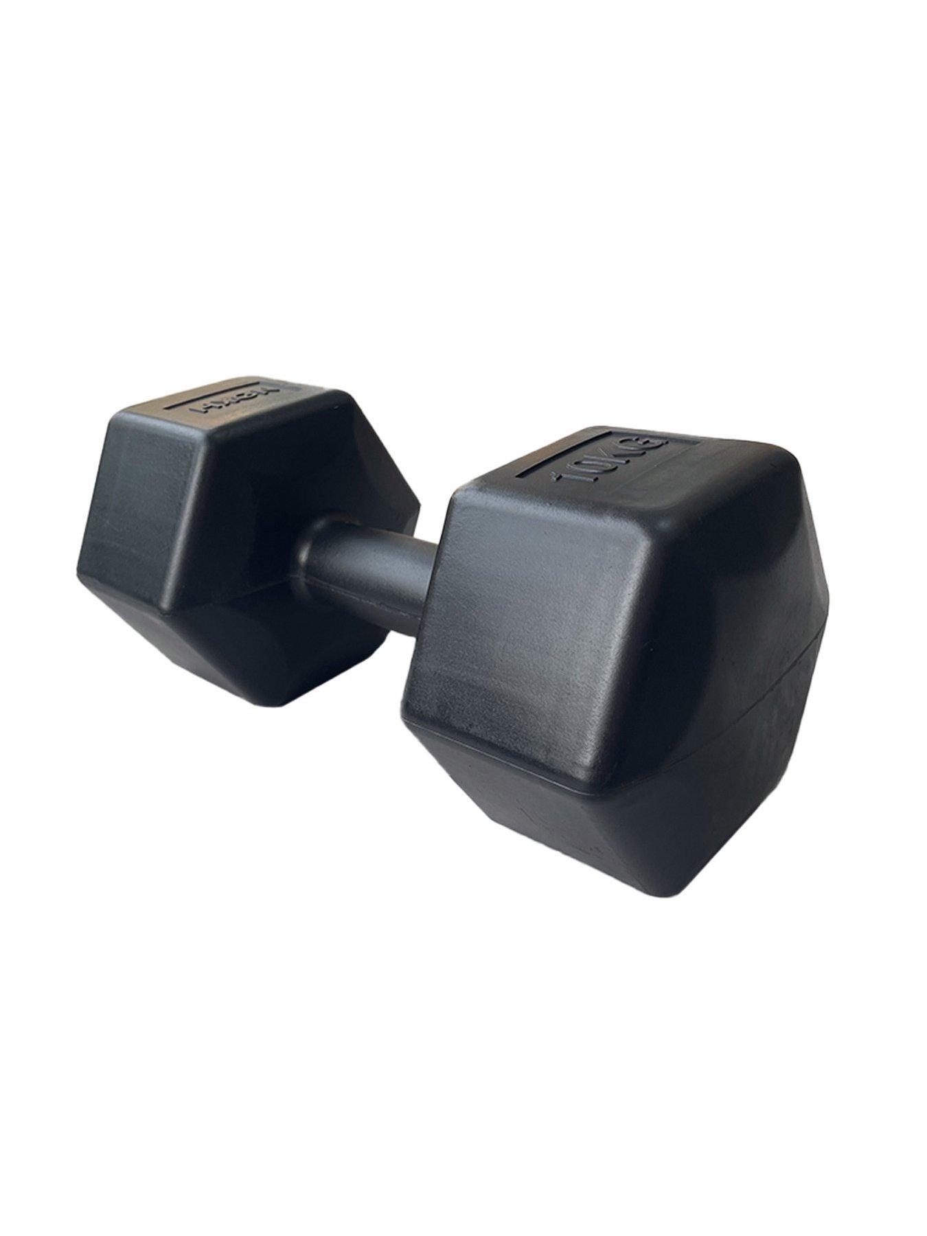  image of hxgn-2-x-10kg-hex-dumbbells