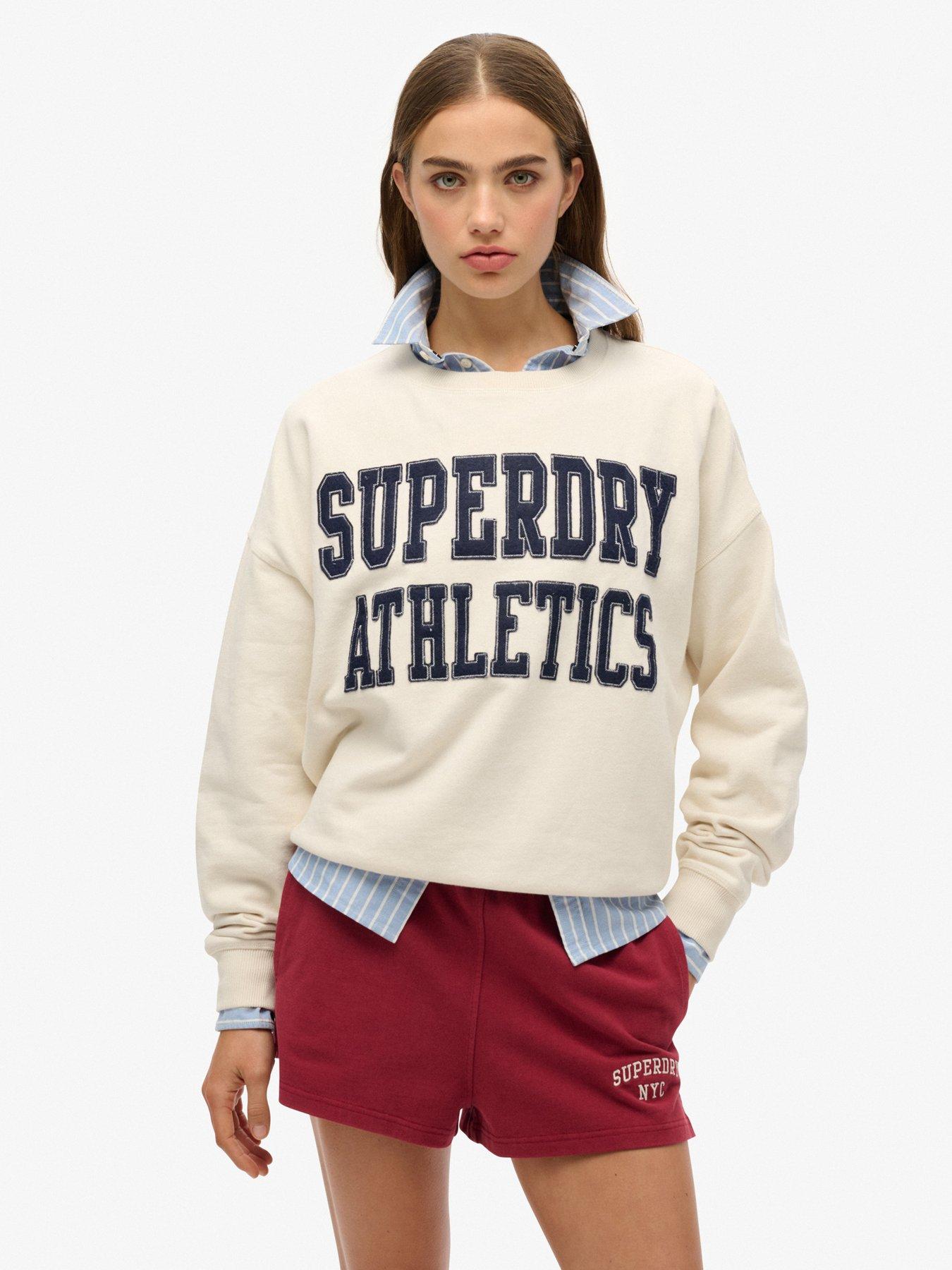 undefined Athletic Essentials Relaxed Applique Sweatshirt - White