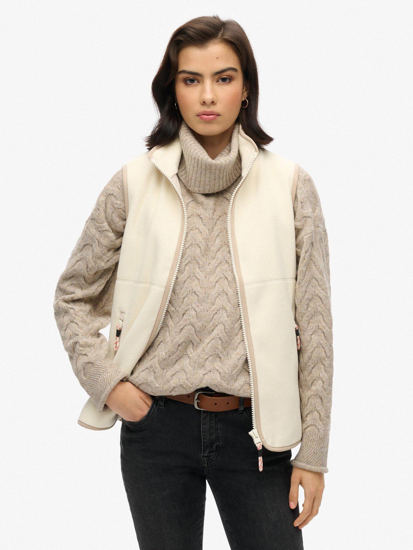 undefined Active Fleece Gilet - White