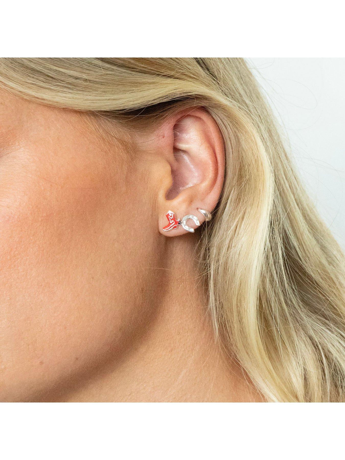 image of seol-gold-red-enamel-cowboy-boot-studs