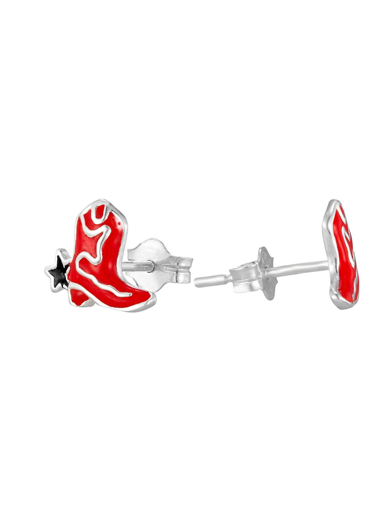  image of seol-gold-red-enamel-cowboy-boot-studs