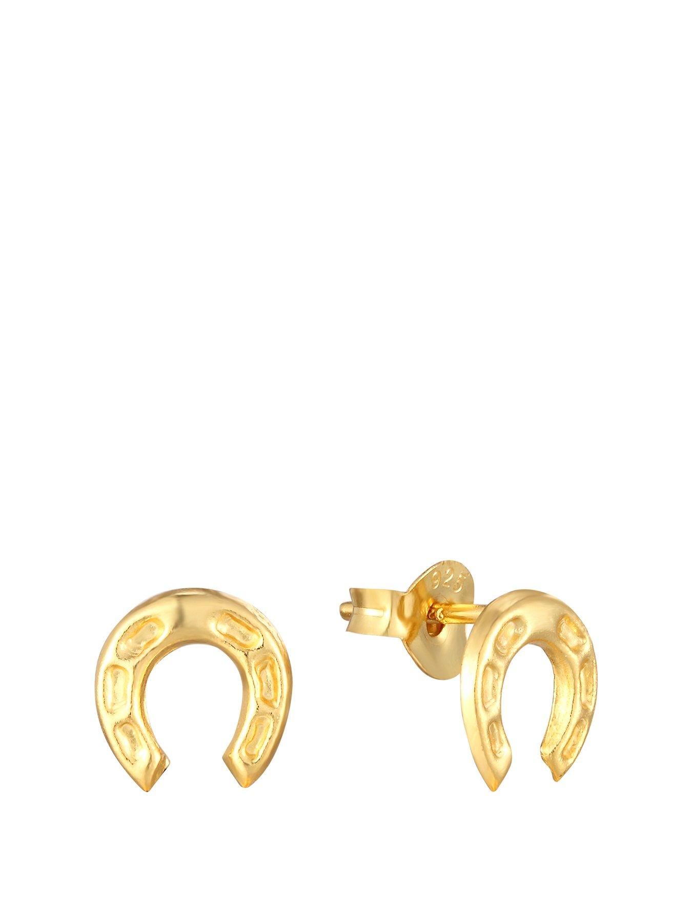 seol-gold-horseshoe-stud-earrings