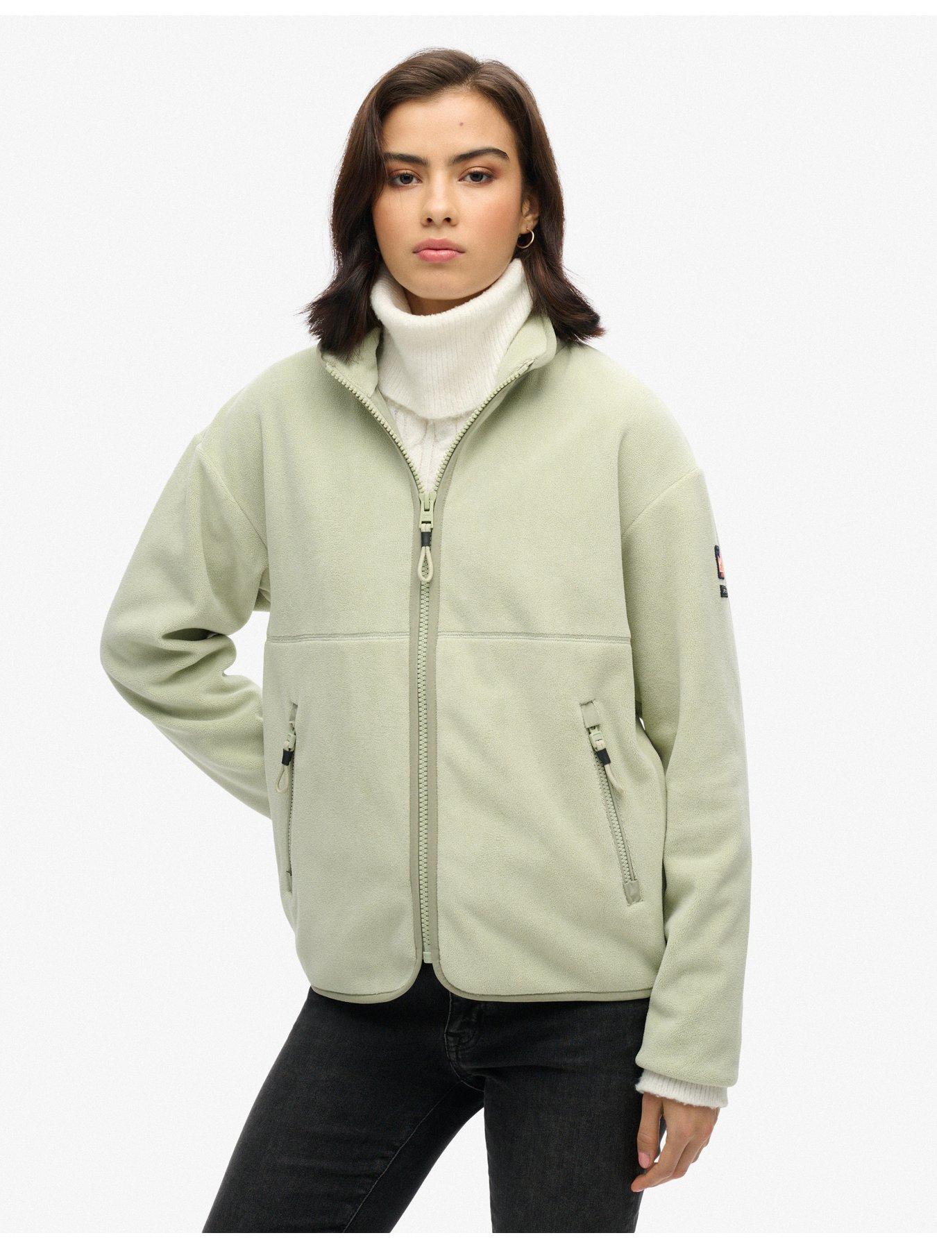  image of superdry-active-full-zip-fleece-green