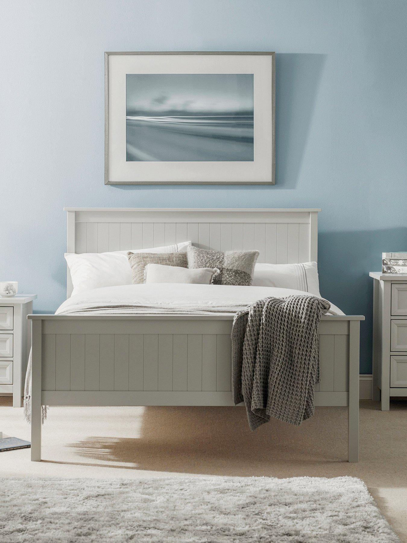 Julian Bowen Maine Wooden Bed - Dove Grey