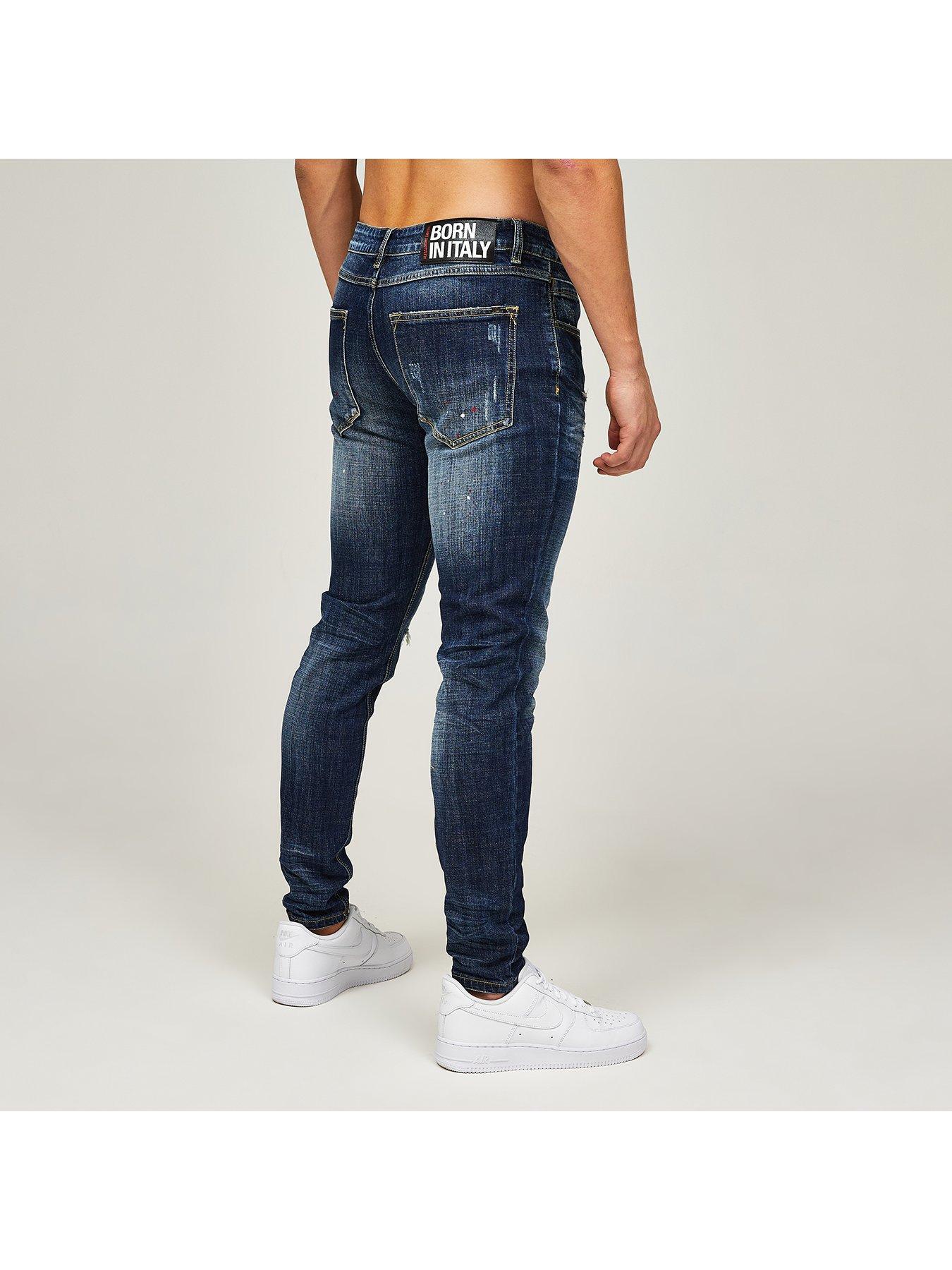  image of alessandro-zavetti-sebastiano-slim-fit-jeans-indigo