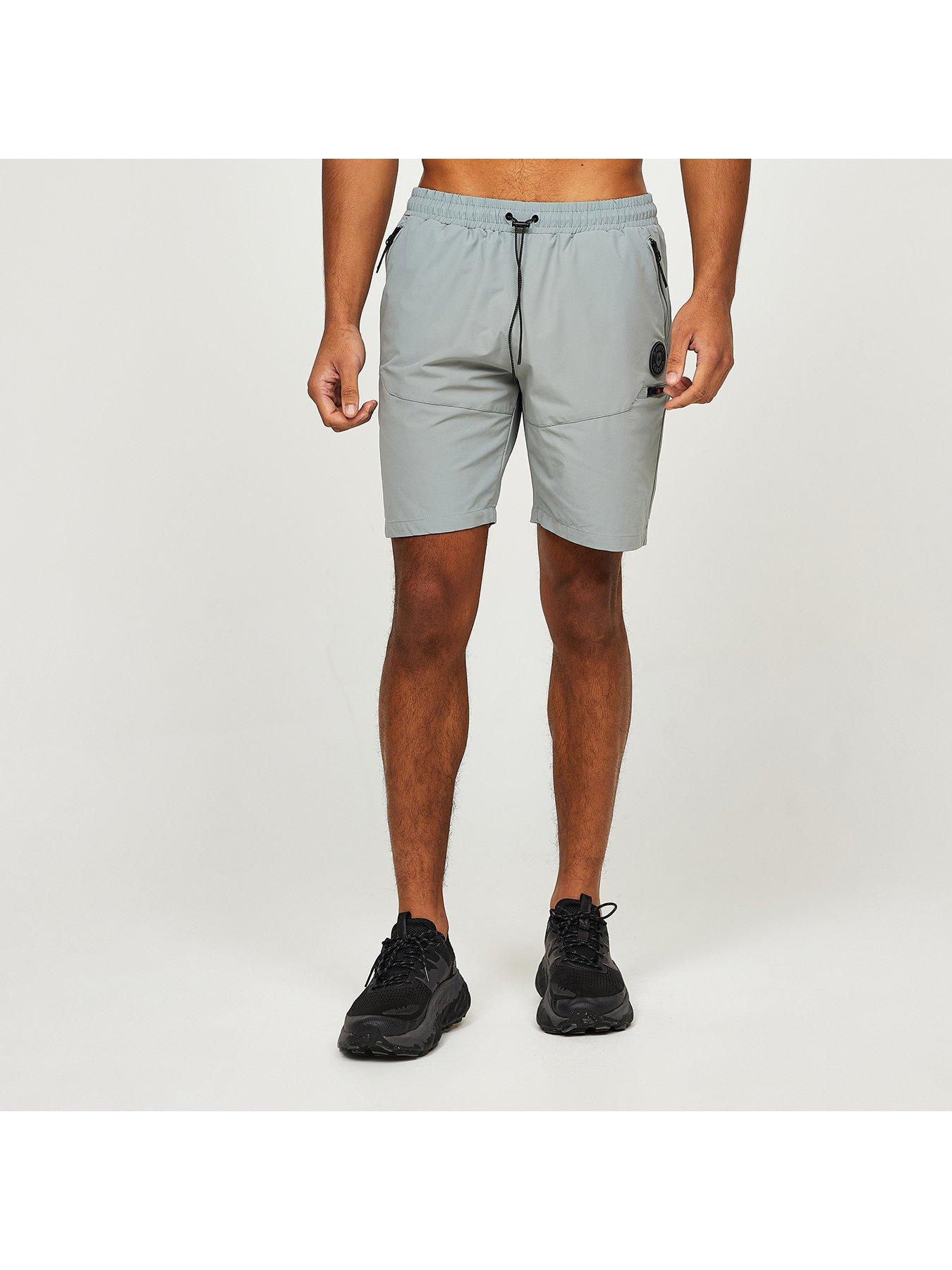  image of zavetti-canada-irrosso-woven-cargo-shorts-grey