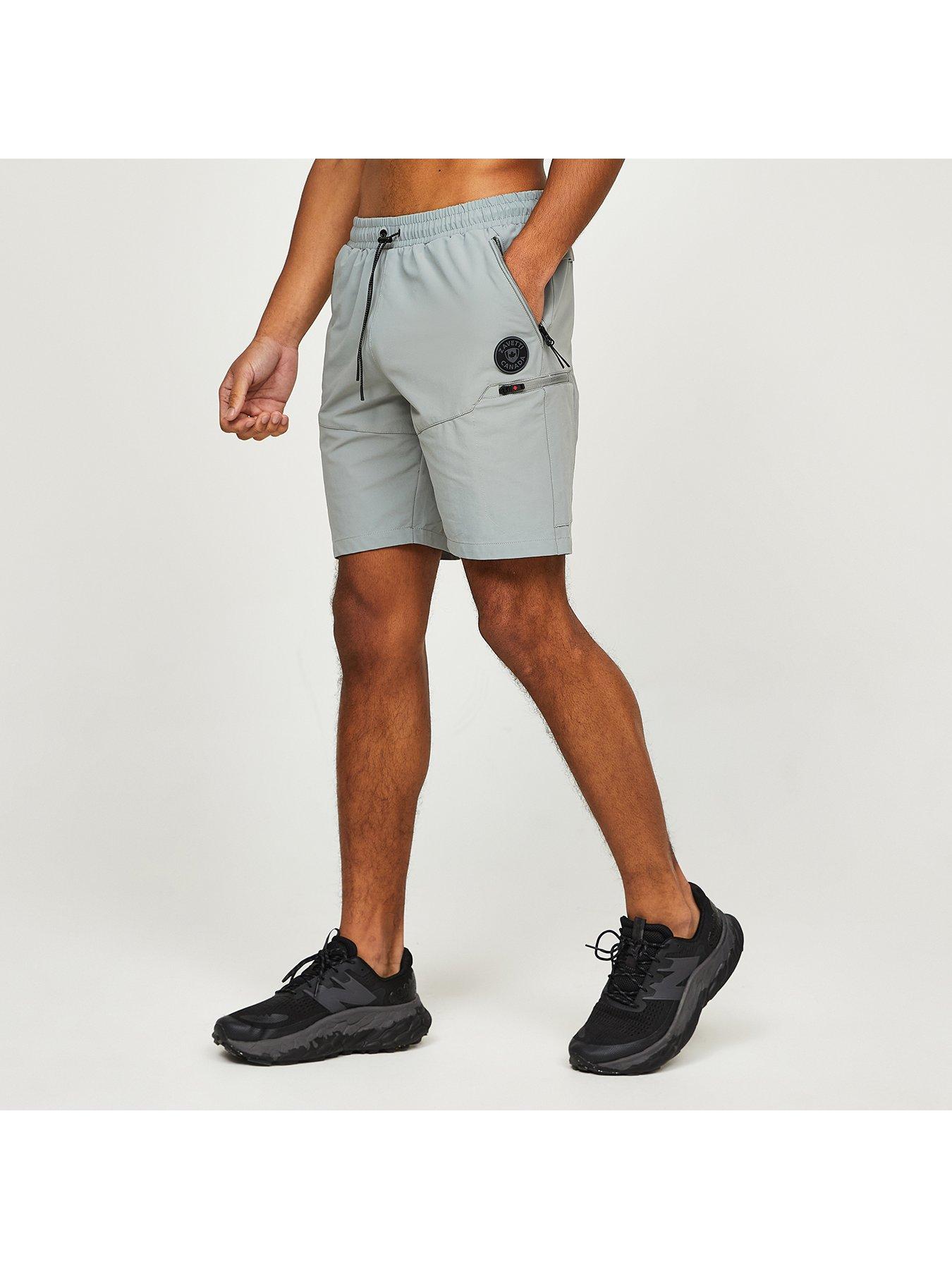  image of zavetti-canada-irrosso-woven-cargo-shorts-grey