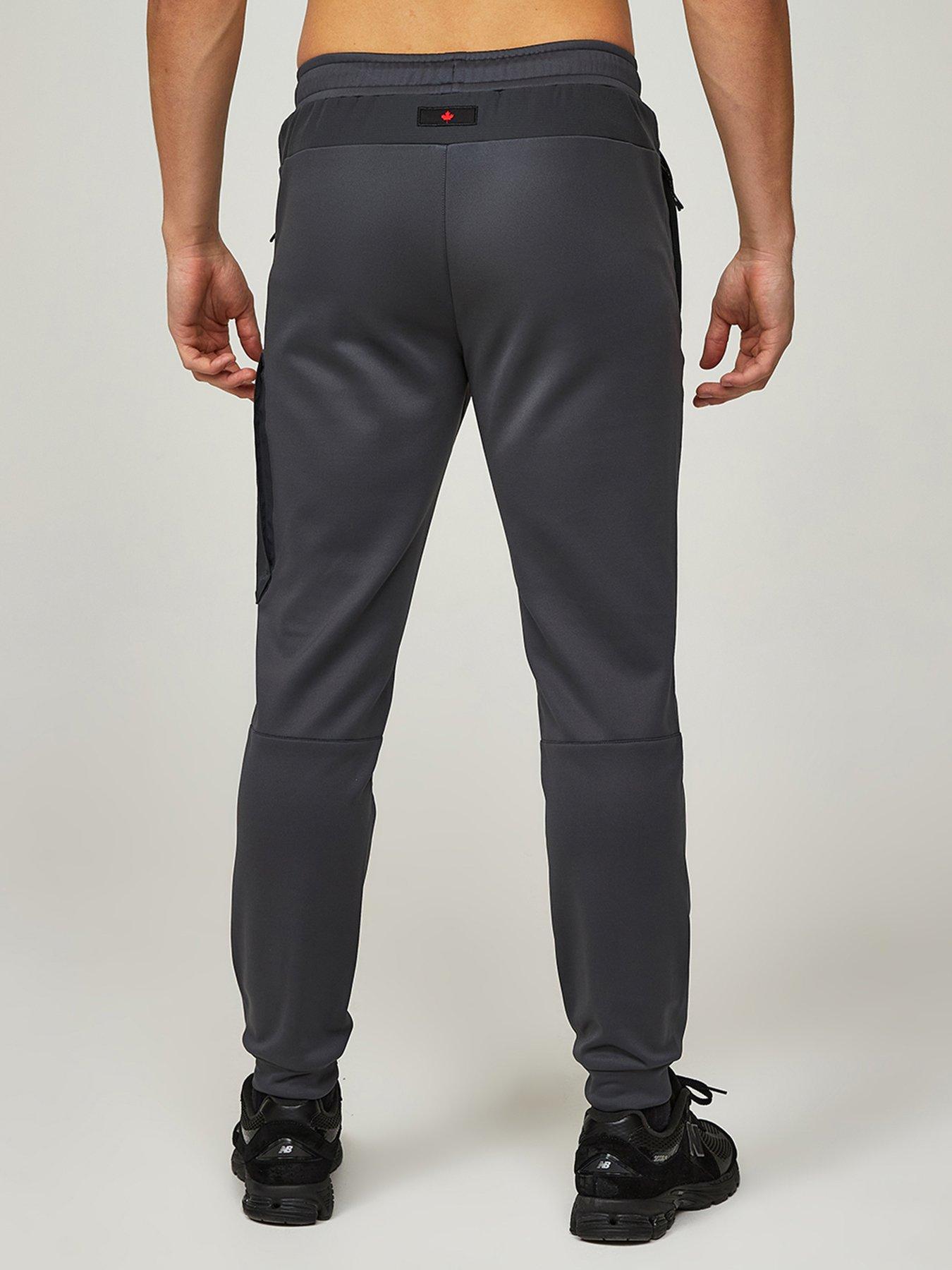  image of zavetti-canada-saletto-cargo-joggers-black
