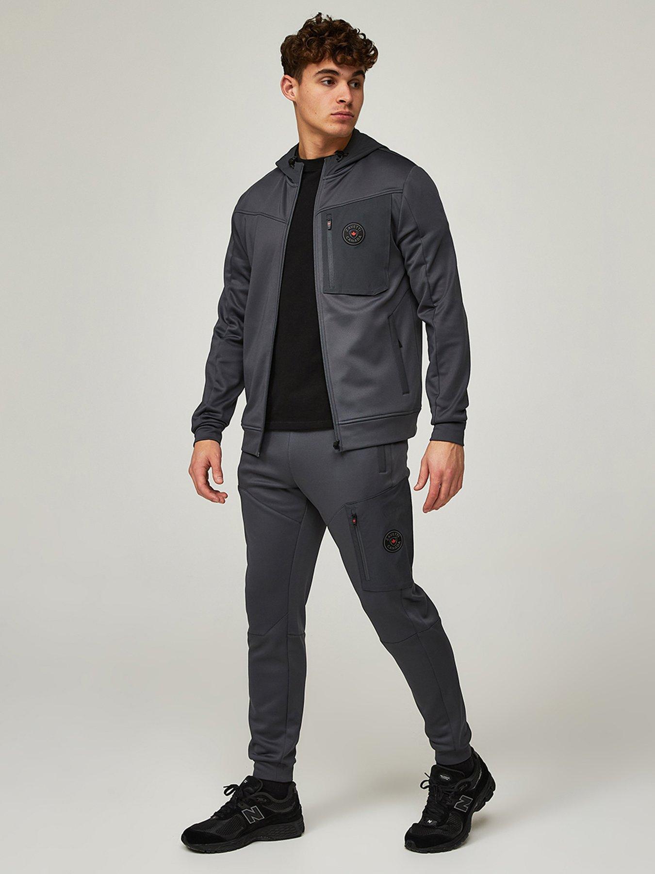  image of zavetti-canada-saletto-cargo-joggers-black