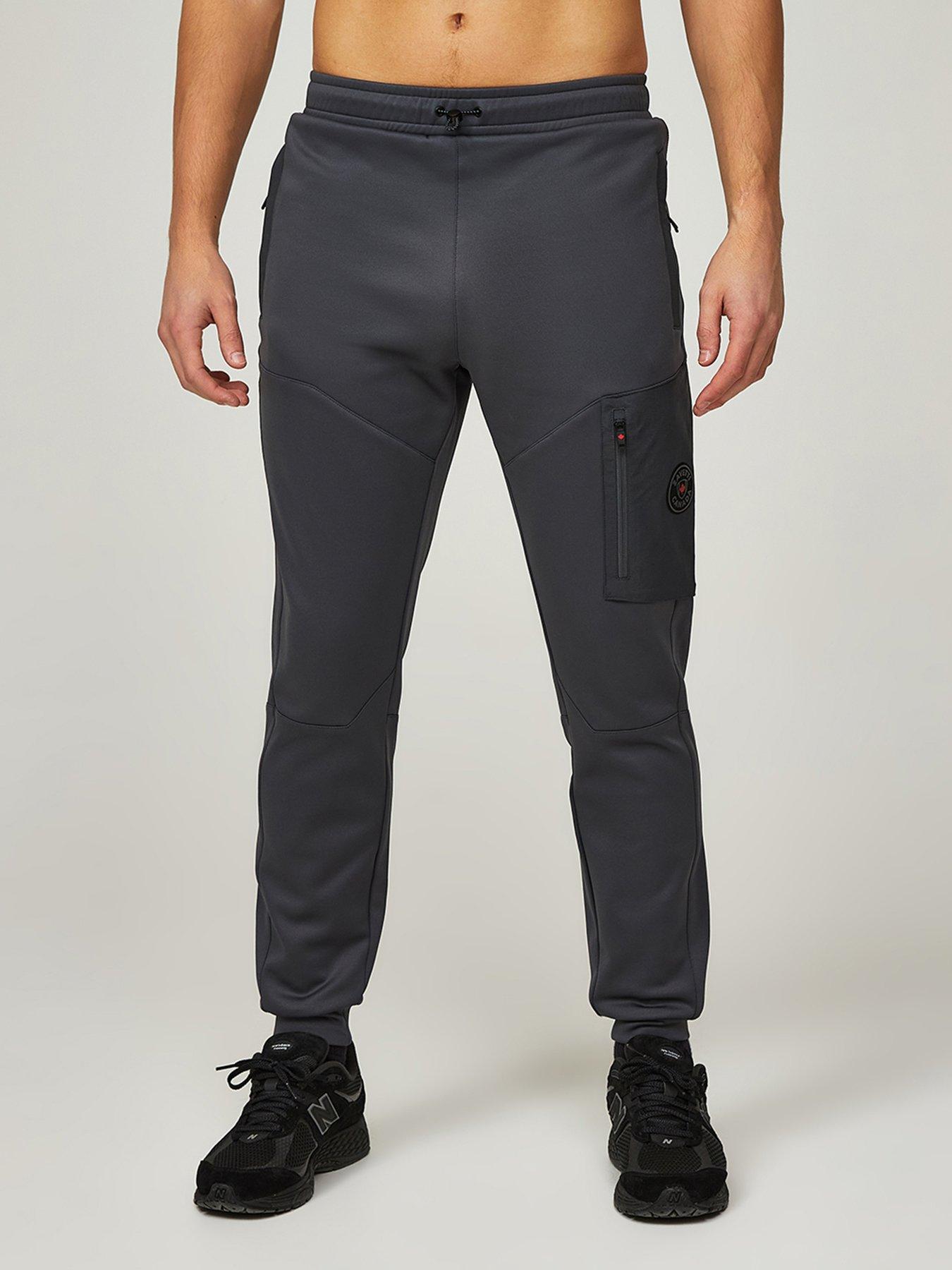  image of zavetti-canada-saletto-cargo-joggers-black