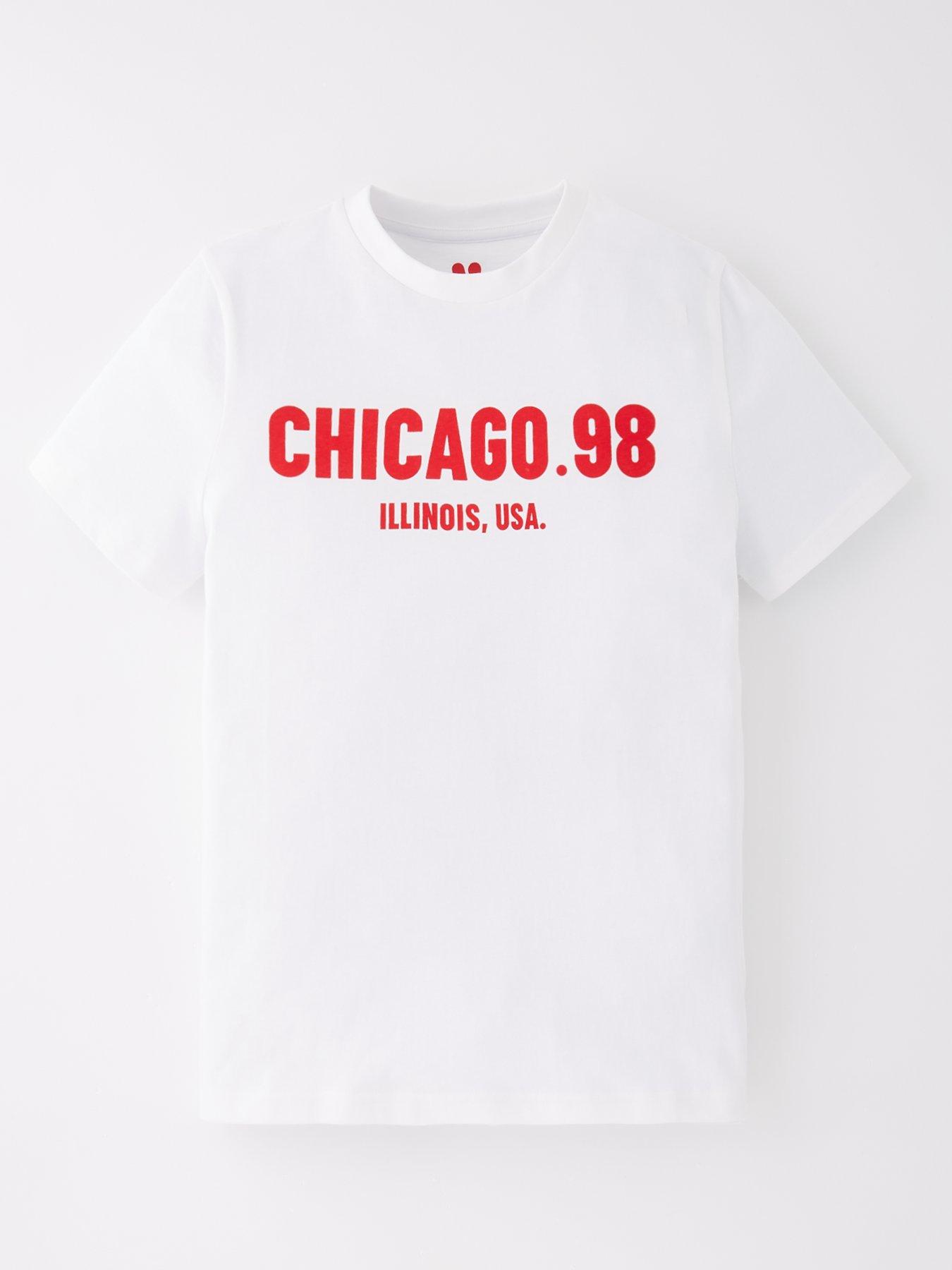 undefined Boys Chicago T-Shirt - Off White
