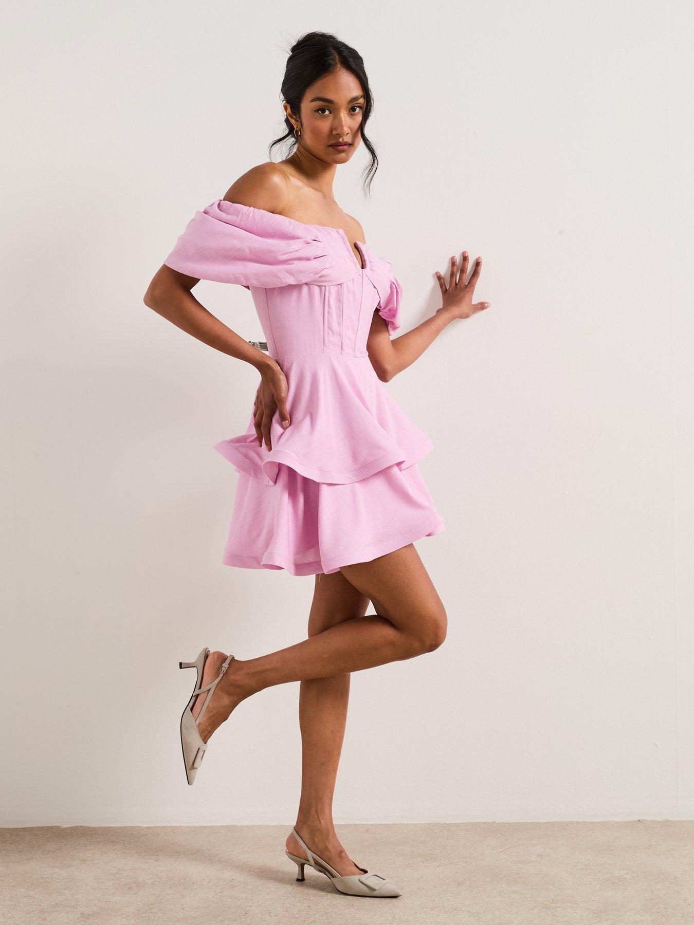 Image 3 of 6 of Elliatt Kara Mini Dress - Pink
