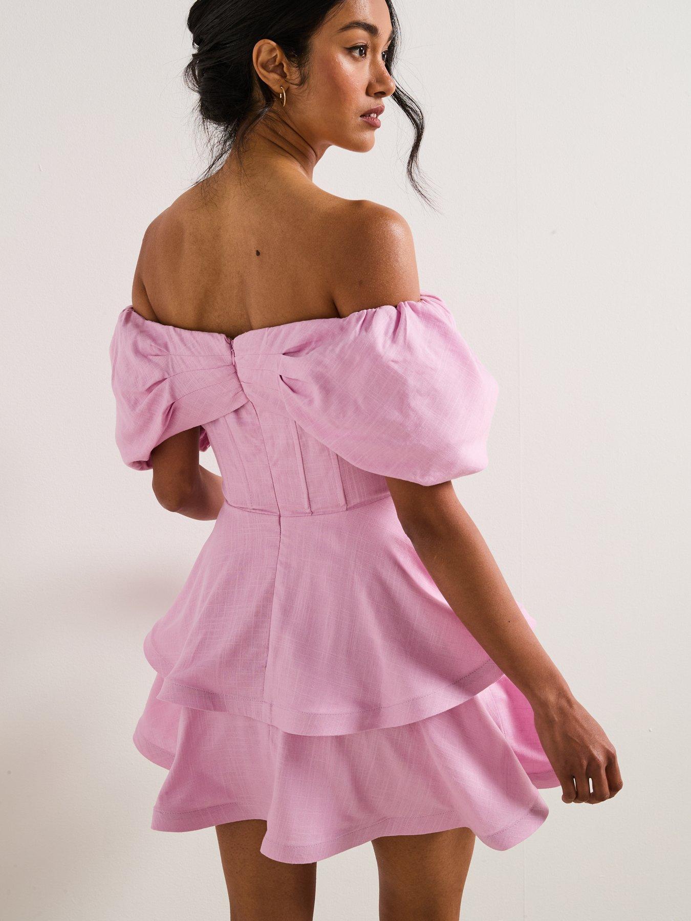 Image 5 of 6 of Elliatt Kara Mini Dress - Pink
