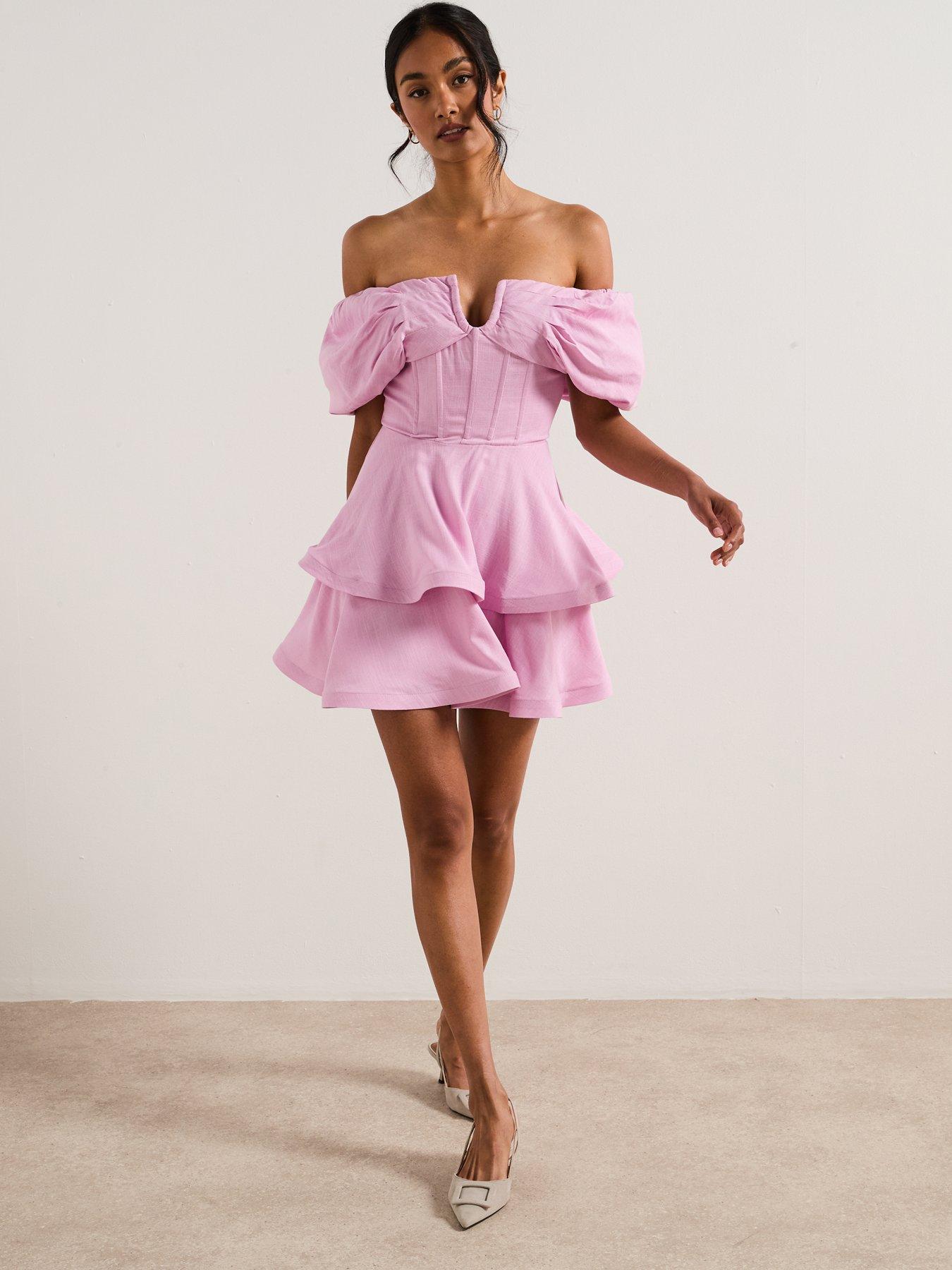 Image 6 of 6 of Elliatt Kara Mini Dress - Pink